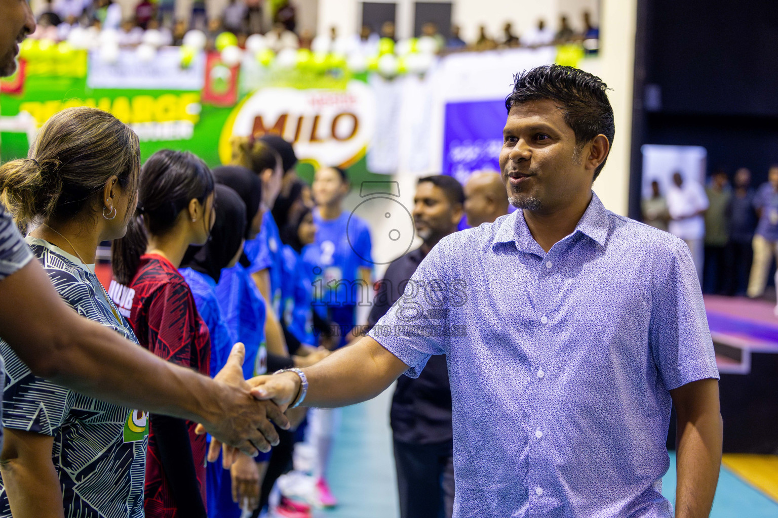 Police Club vs Club Wamco in the Final of Women's Division of National Volleyball Championship 2025 held in Male', Maldives on Sunday, 4th May 2025 at Social Center Indoor Hall Photos By: Nausham Waheed / images.mv