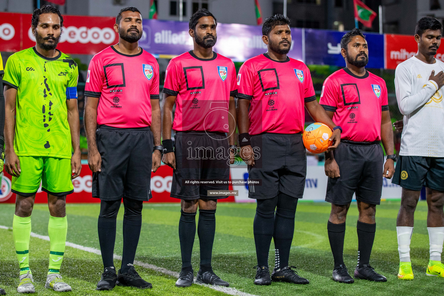 Team FSM Vs Prisons Club in the Semi Finals of Club Maldives 2021 held in Hulhumale, Maldives on 15 December 2021. Photos: Ismail Thoriq / images.mv