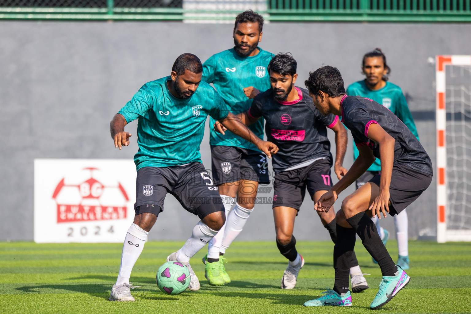 JJ Sports Club vs Green Lakers in Day 9 of BG Futsal Challenge 2024 was held on Wednesday, 20th March 2024, in Male', Maldives
Photos: Ismail Thoriq / images.mv