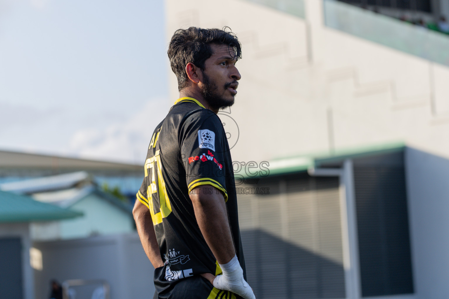 Velaa Sports Club vs Team Middle East in Day 3 of Eydhafushi Cup 2025 held in Eydhafushi Football Stadium at B. Eydhafushi, Maldives on Sunday, 7th September 2025. Photos: Arif Rasheed / images.mv