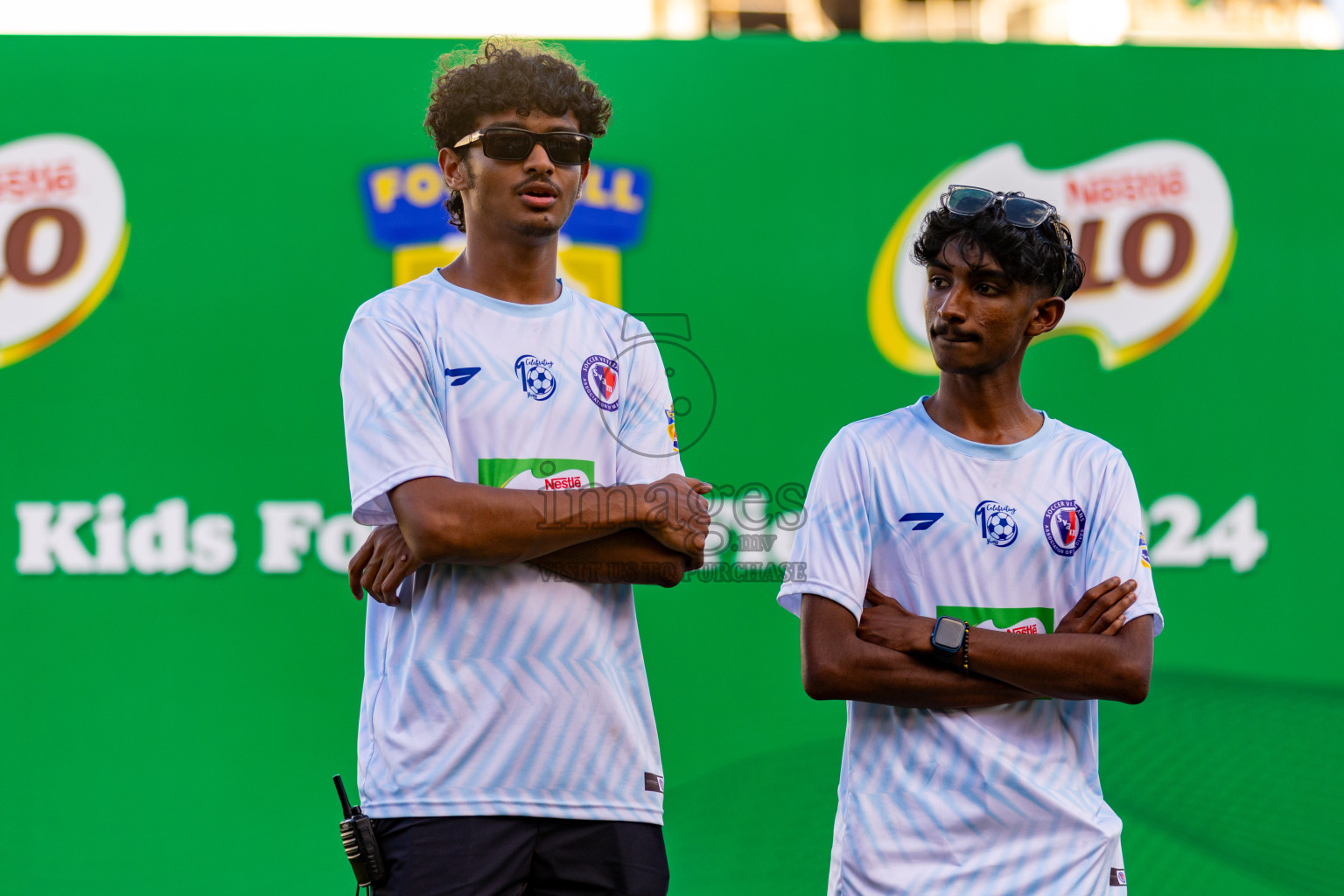 Day 2 of MILO Kids Football Fiesta was held at National Stadium in Male', Maldives on Saturday, 24th February 2024.