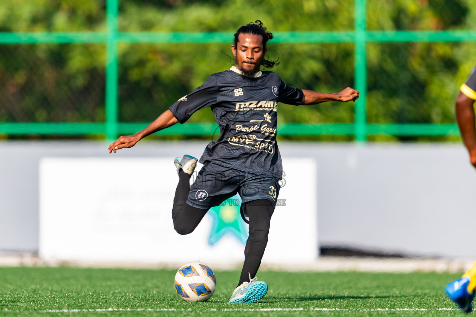 Kanmathi Juniors vs JT Sports from Manadhoo Council Cup 2024 in N Manadhoo Maldives on Wednesday, 21st February 2023. Photos: Nausham Waheed / images.mv