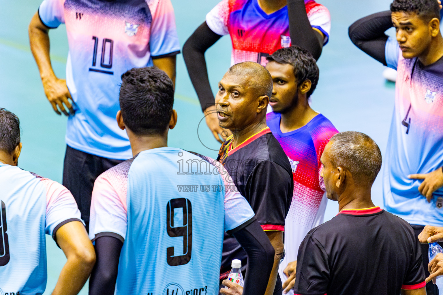 City Sports Club vs Blues for Volleyball in Day 3 of MILO VAM Cup 2024 Men's Division was held in Social Center Indoor Hall on Wednesday, 30th October 2024. Photos: Nausham Waheed / images.mv