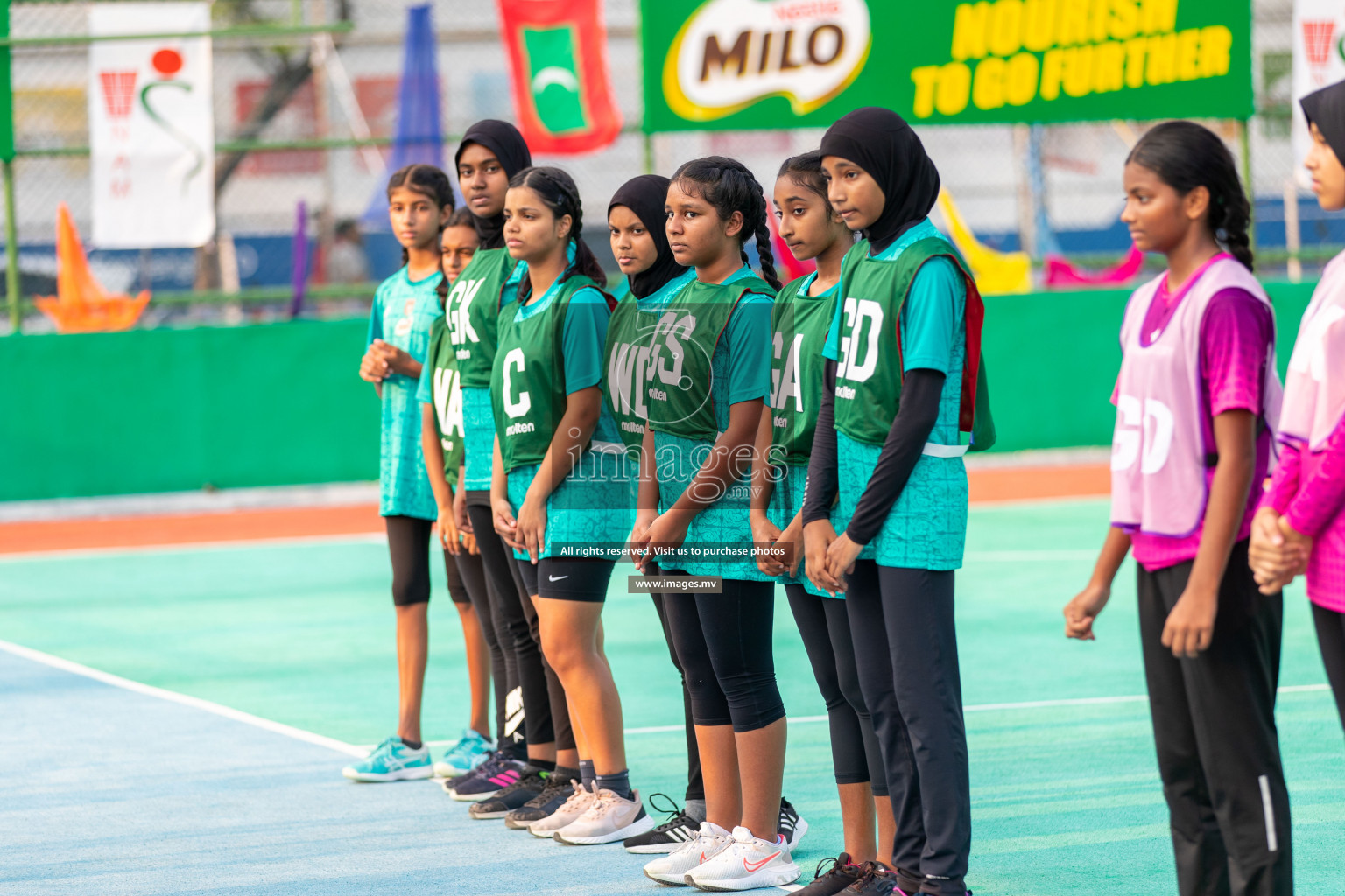 Junior Netball Championship 2022 - Under 14 Final U14 final of Junior Netball Championship 2022 held in Male', Maldives on Friday, 18th March 2022. Photos by Ismail Thoriq