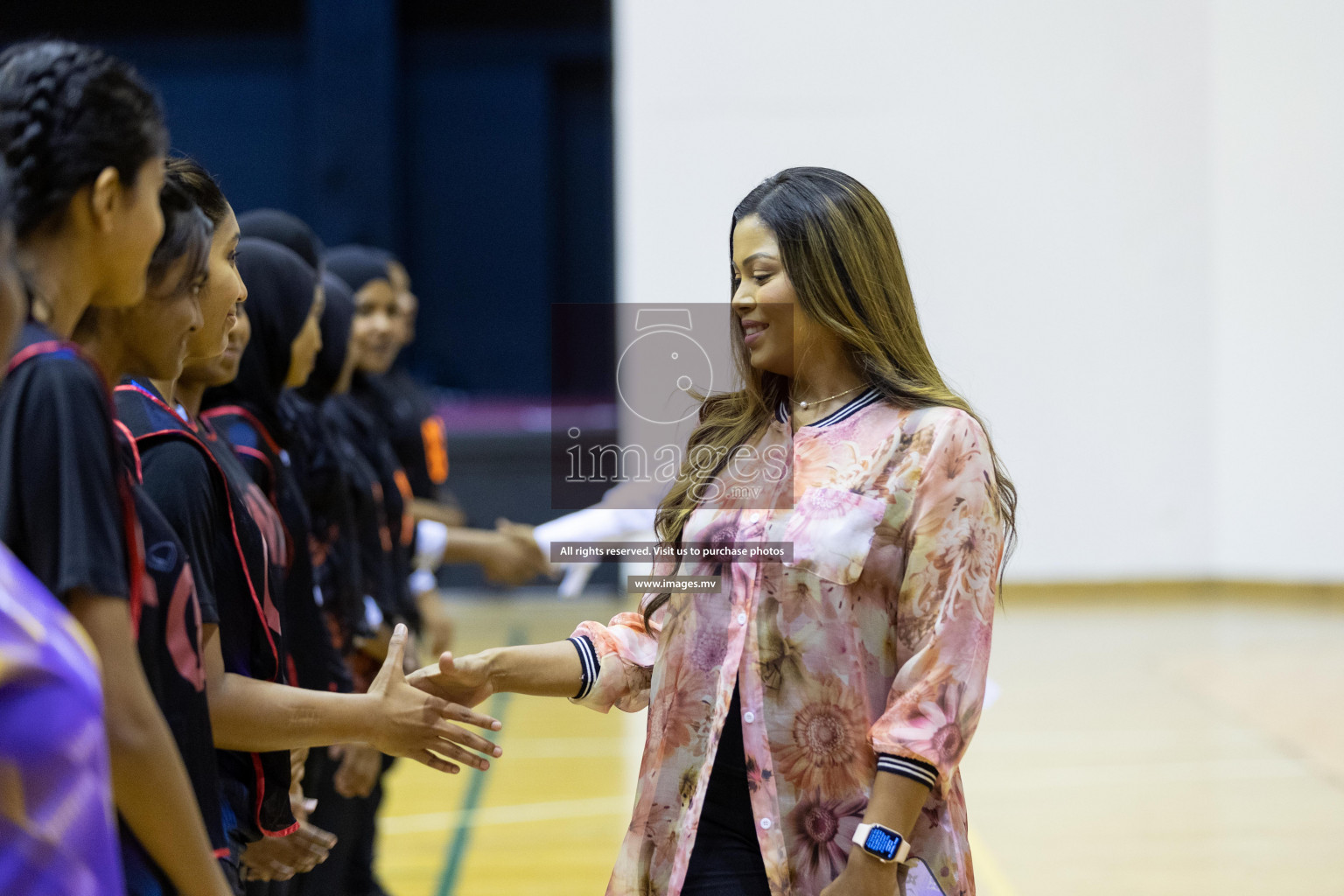 Club Matrix vs Youth United Sports Club in the Milo National Netball Tournament 2022 on 19 July 2022, held in Social Center, Male', Maldives. Photographer: Shuu / Images.mv