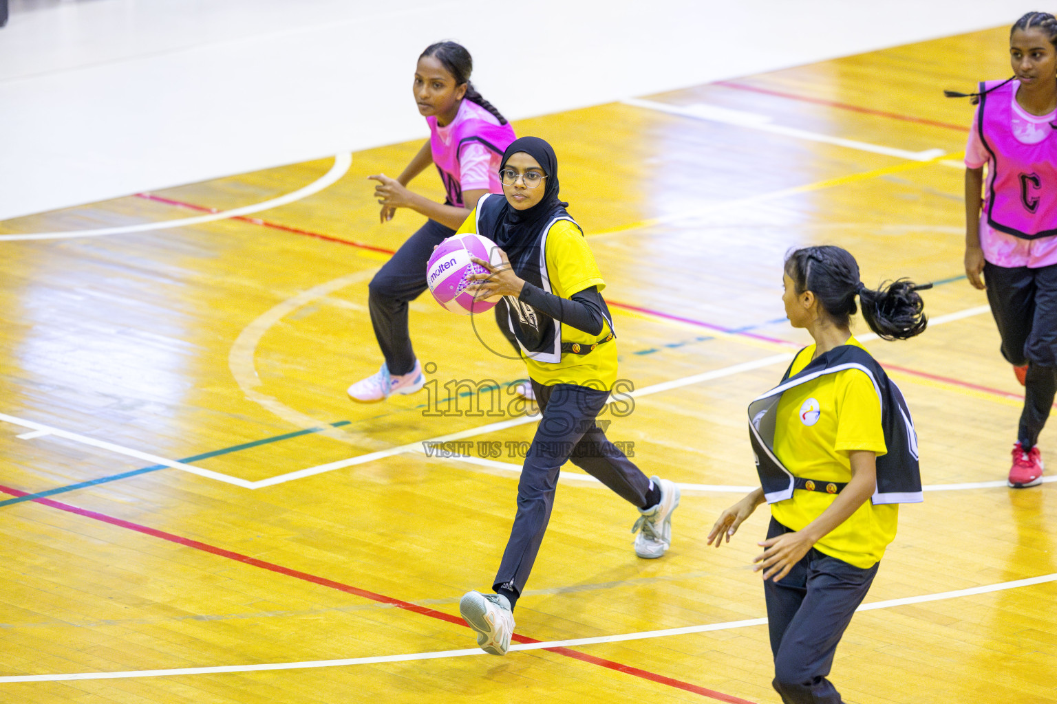 KYRC vs Xenith SC in Day 6 of 24th Milo Netball Association Championship held in Social Center at Male', Maldives on Saturday, 6th September 2025. Photos: Yasna Ahmed / images.mv