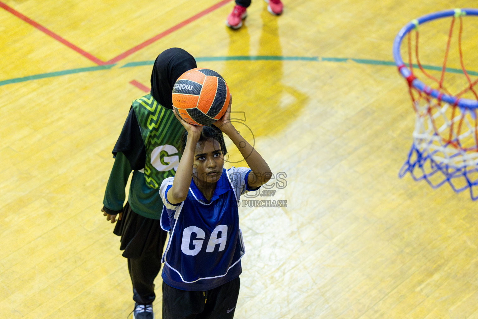 Day 13 of 25th Inter-School Netball Tournament was held in Social Center at Male', Maldives on Saturday, 24th August 2024. Photos: Mohamed Mahfooz Moosa / images.mv