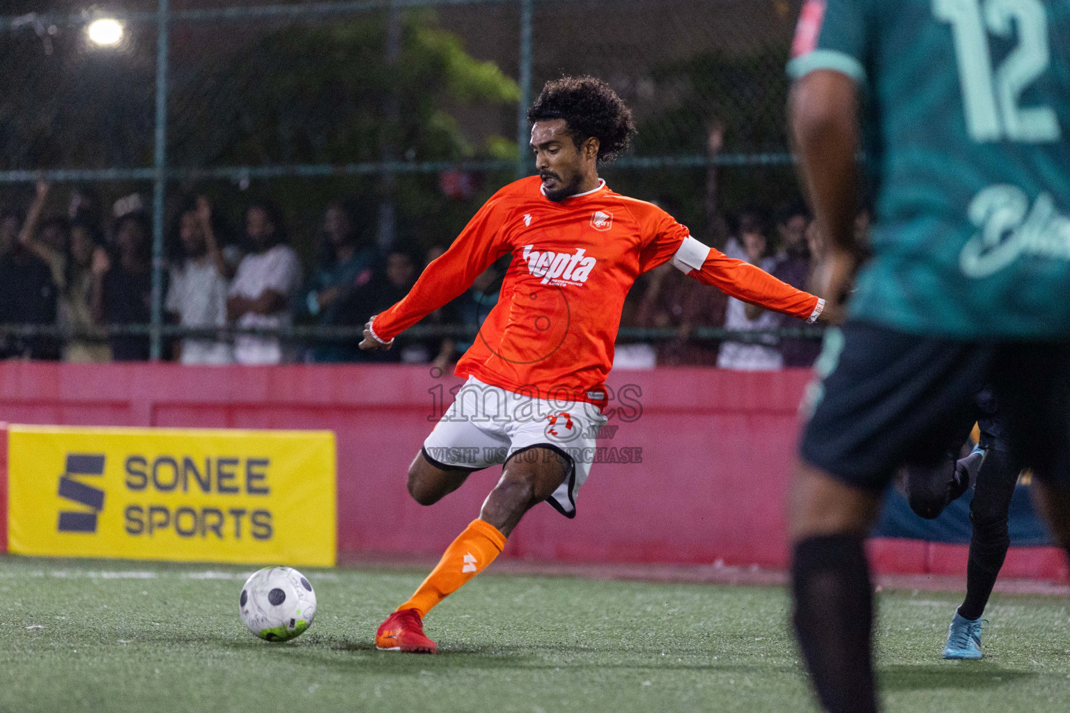 L Maabaidhoo  vs L Dhanbidhoo in Day 3 of Golden Futsal Challenge 2024 was held on Wednesday, 17th January 2024, in Hulhumale', Maldives Photos: Nausham Waheed / images.mv