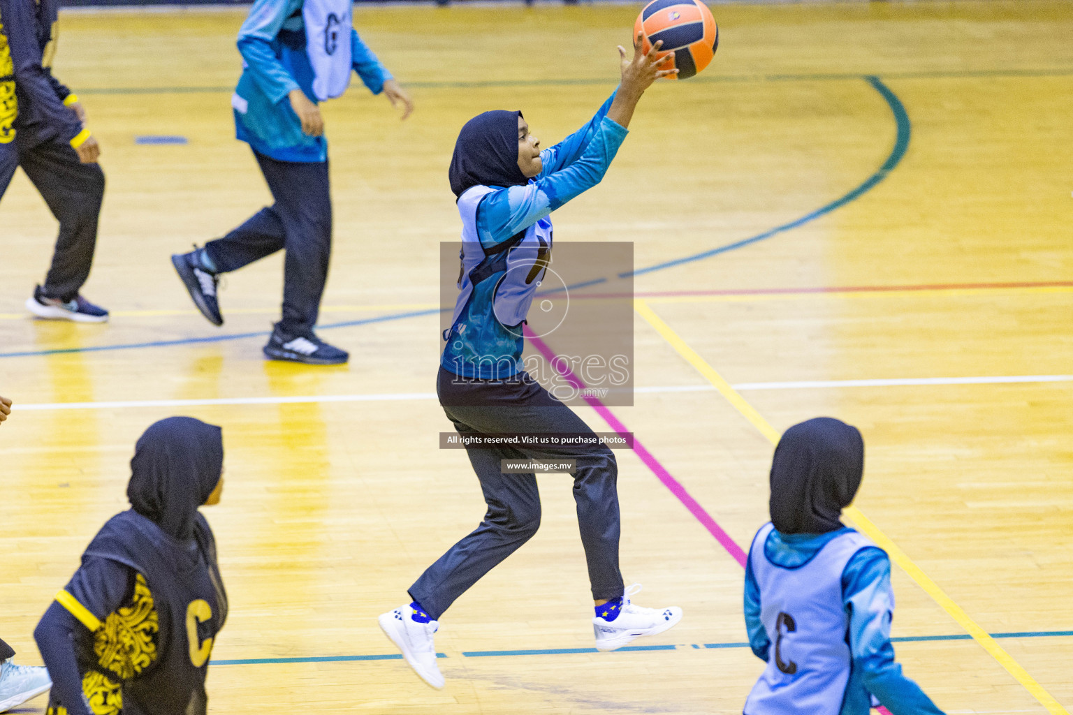 Day4 of 24th Interschool Netball Tournament 2023 was held in Social Center, Male', Maldives on 30th October 2023. Photos: Nausham Waheed / images.mv