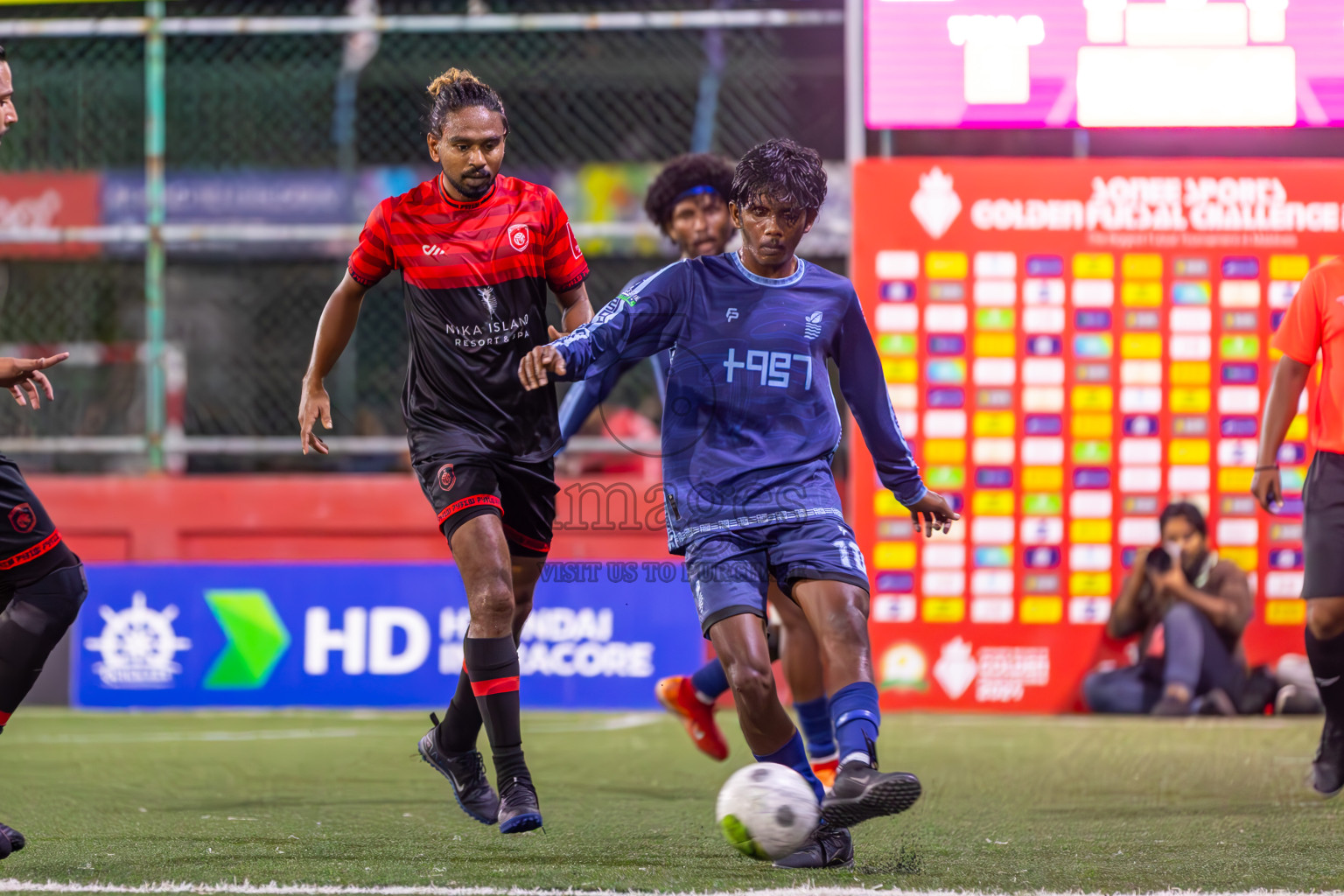 AA Bodufolhudhoo vs AA Mathiveri in Day 21 of Golden Futsal Challenge 2024 was held on Sunday , 4th February 2024 in Hulhumale', Maldives
Photos: Ismail Thoriq / images.mv