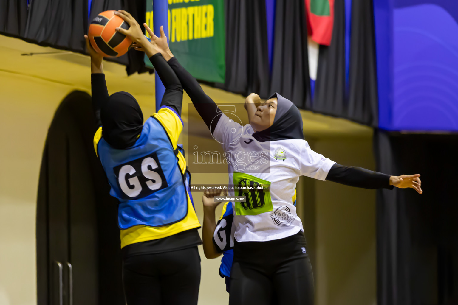 Club Green Streets vs KYRS in the Milo National Netball Tournament 2022 on 21 July 2022, held in Social Center, Male', Maldives. Photographer: Shuu / Images.mv