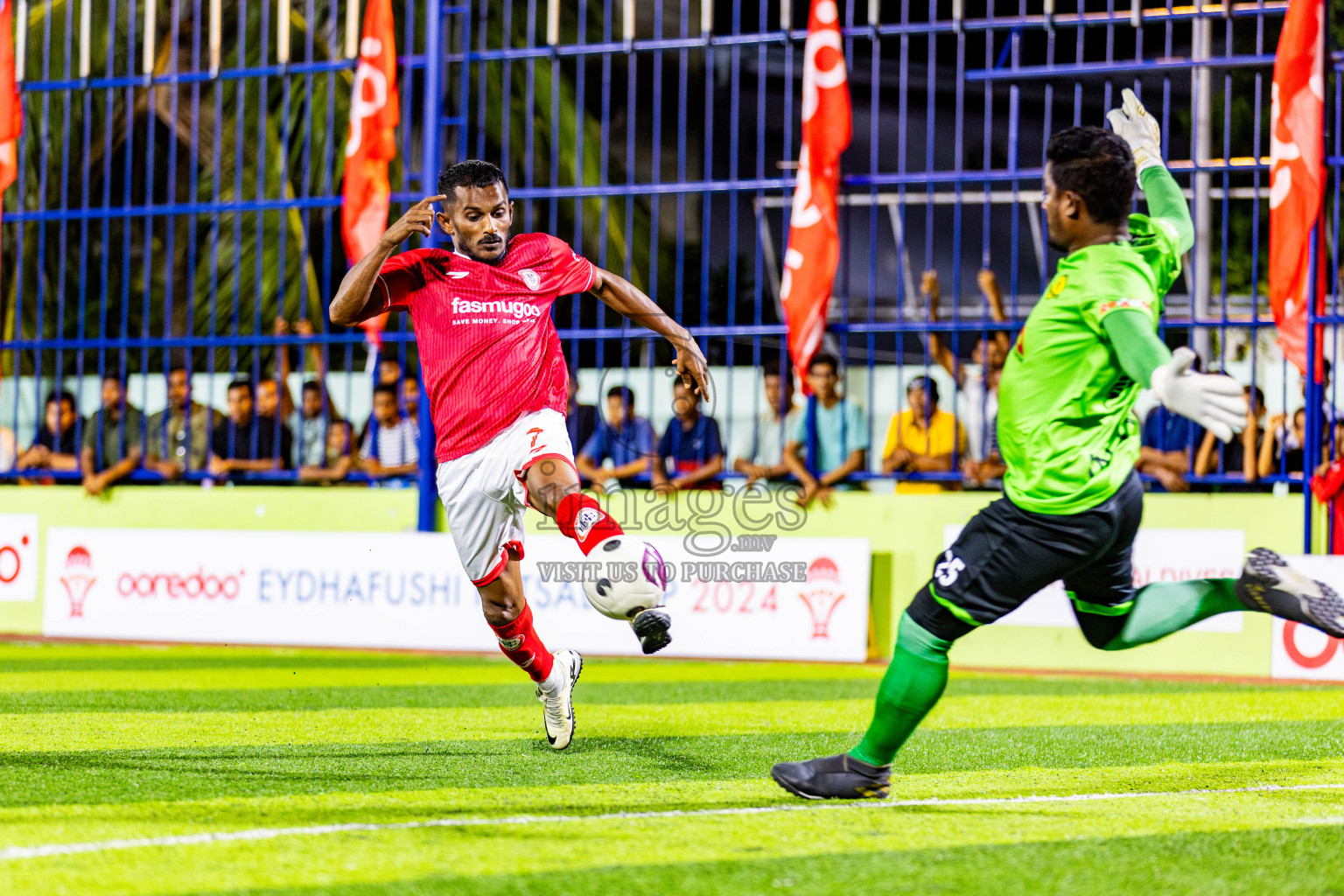 CC Sports Club vs Vela Sports Club in Day 7 of Eydhafushi Futsal Cup 2024 was held on Sunday , 14th April 2024, in B Eydhafushi, Maldives Photos: Nausham Waheed / images.mv