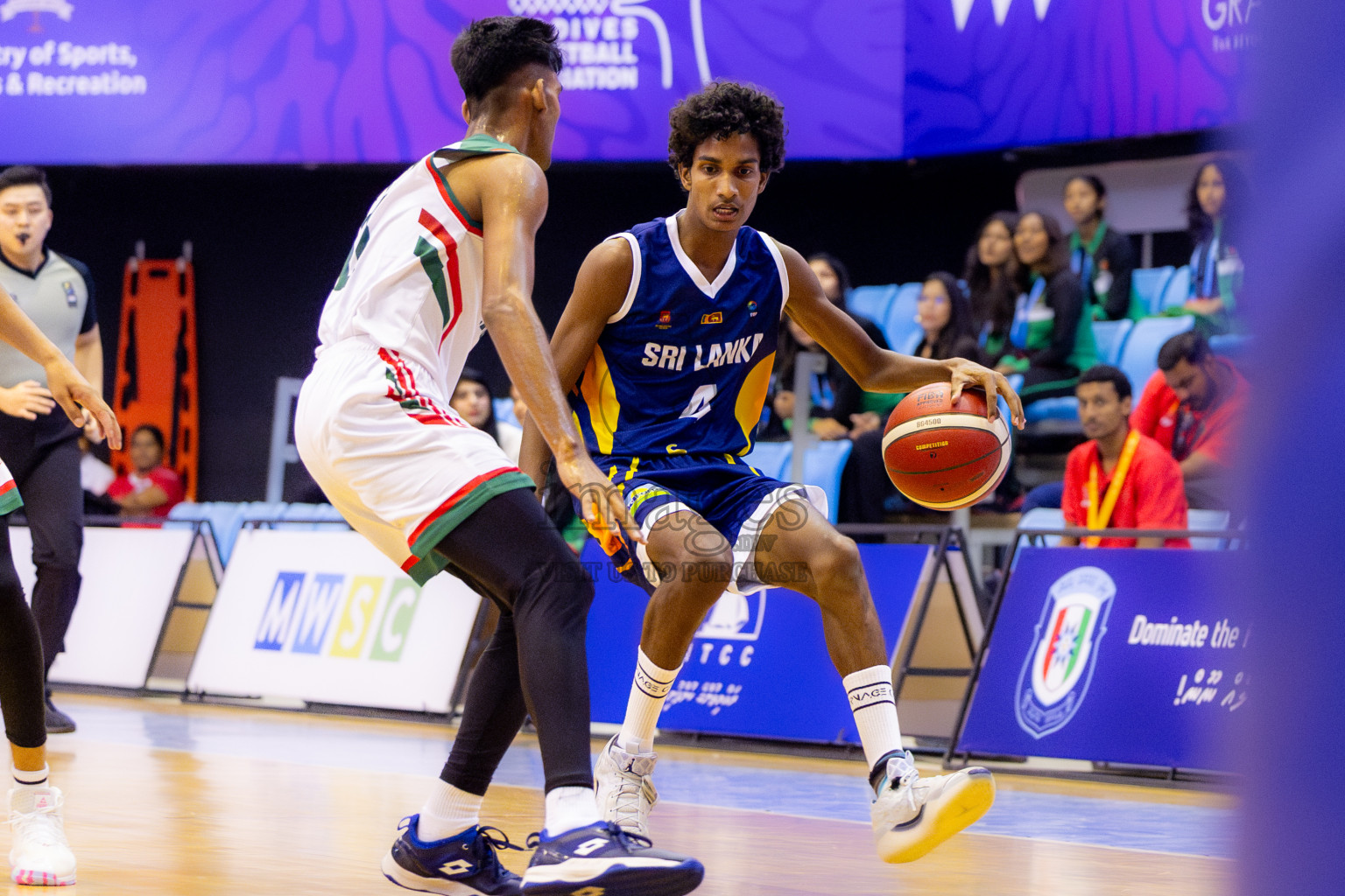 Sri Lanka vs Bangladesh in Day 2 of Under 16 Asian Cup SABA Qualifiers 2025 was held in Social Center, Male', Maldives on Friday, 13th June 2025. Photos: Nausham Waheed / images.mv