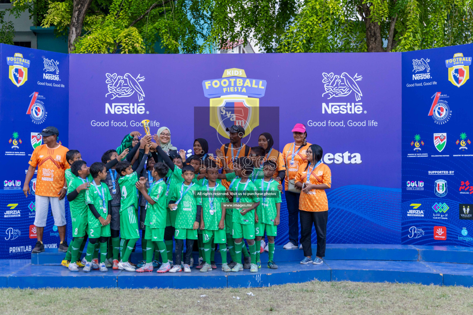 Day 4 of Nestle Kids Football Fiesta, held in Henveyru Football Stadium, Male', Maldives on Saturday, 14th October 2023
Photos: Ismail Thoriq / images.mv