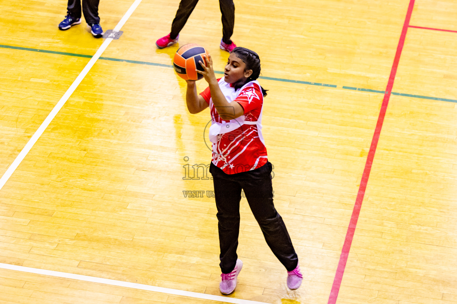 Day 13 of 25th Inter-School Netball Tournament was held in Social Center at Male', Maldives on Saturday, 24th August 2024. Photos: Hassan Simah / images.mv