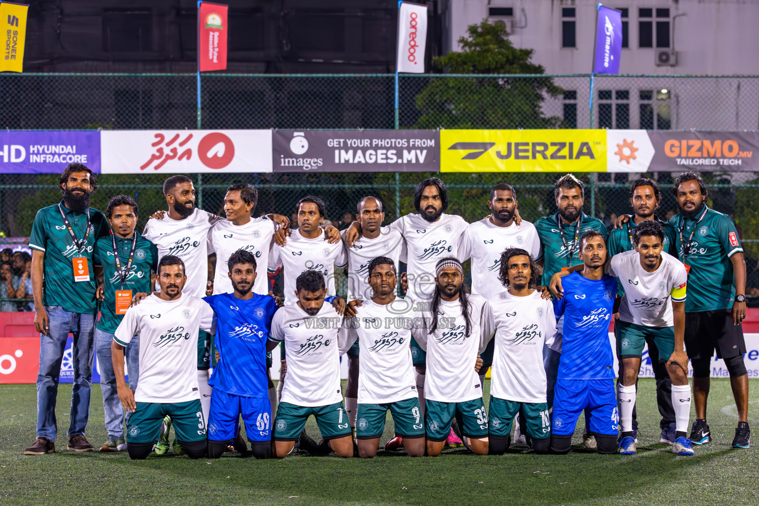 L Maabaidhoo vs L Gan in Day 16 of Golden Futsal Challenge 2024 was held on Tuesday, 30th January 2024, in Hulhumale', Maldives Photos: Ismail Thoriq / images.mv