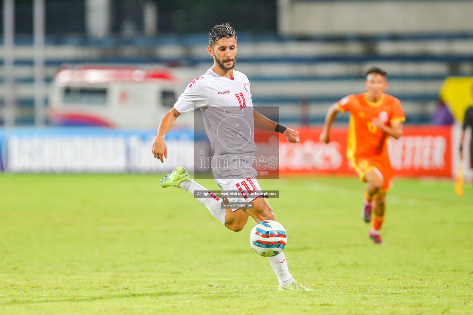 Bhutan vs Lebanon in SAFF Championship 2023 held in Sree Kanteerava Stadium, Bengaluru, India, on Sunday, 25th June 2023. Photos: Nausham Waheed, Hassan Simah / images.mv