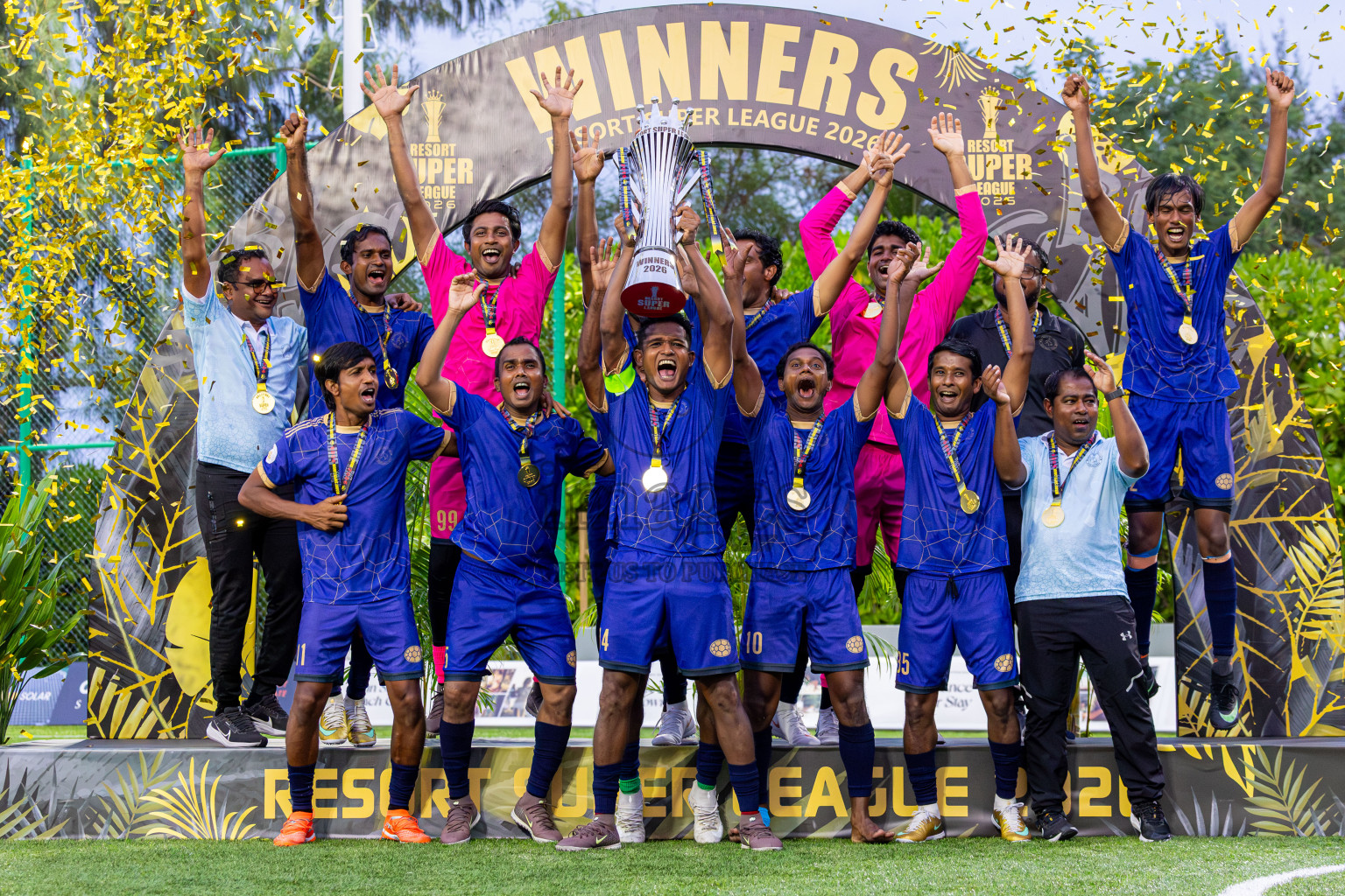 Velaa vs Olhuveli in Semi Final of Resort Super League 2026 was held on Thursday, 29th October 2026 in Sun Siyam Olhuveli, Photos: Nausham Waheed / images.mv