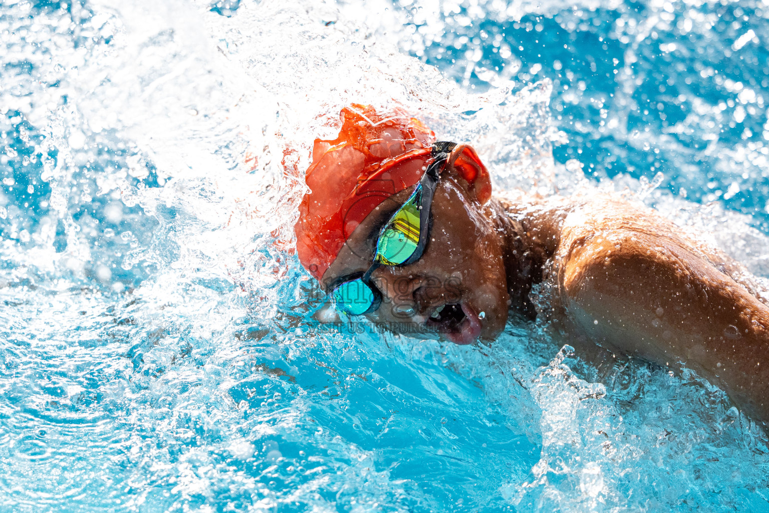 Day 4 of 20th Inter-school Swimming Competition 2024 held in Hulhumale', Maldives on Tuesday, 15th October 2024. Photos: Ismail Thoriq / images.mv