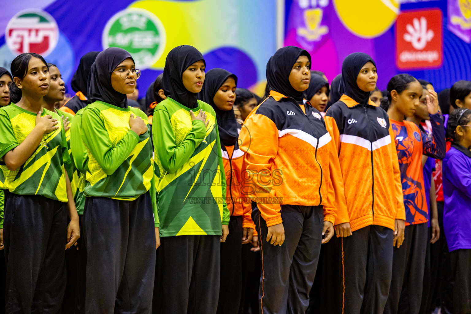 Closing Ceremony of Inter-school Netball Tournament held in Social Center at Male', Maldives on Monday, 26th August 2024. Photos: Hassan Simah / images.mv