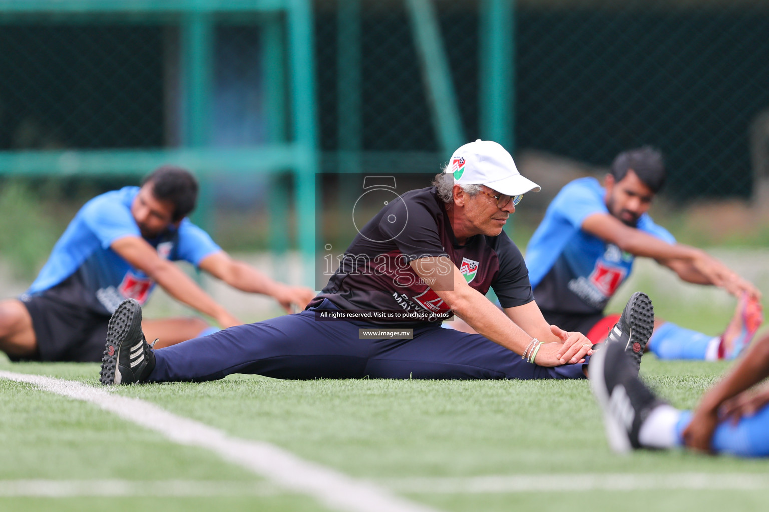 Maldives Practice Sessions on 26 June 2023 before their match in Bangabandhu SAFF Championship 2023 held in Bengaluru Football Ground