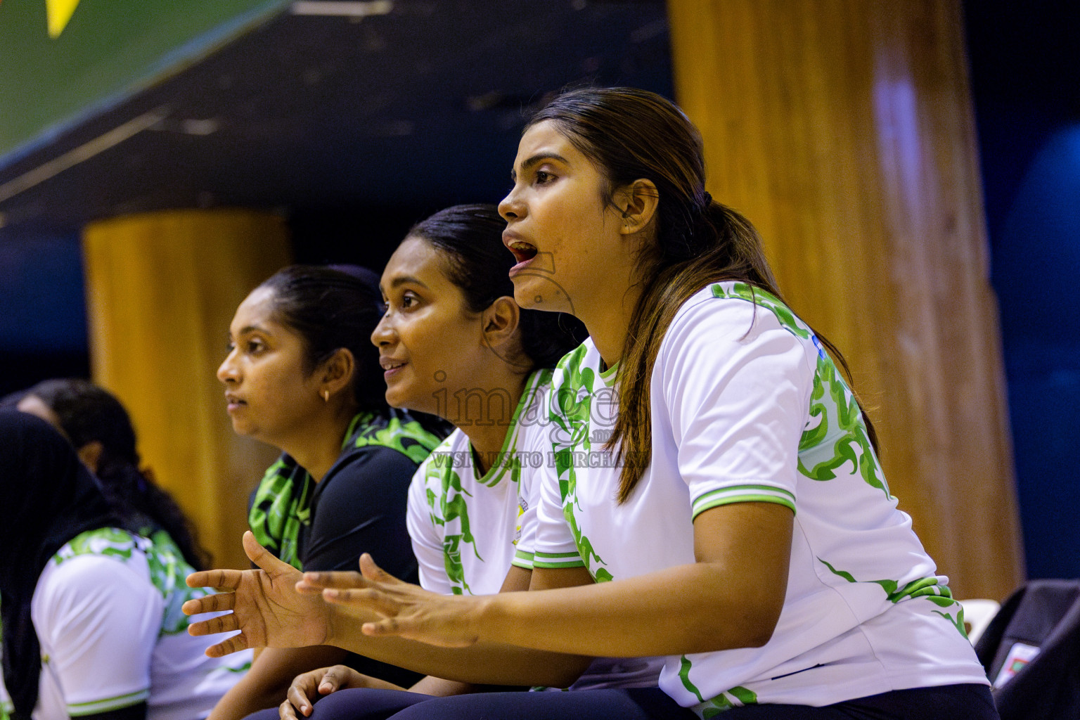 Matrix vs Club green streets in 1st division Final of National Netball Tournament 2025 held in Social Center at Male', Maldives on Thursday, 29th May 2025. Photos: Nausham Waheed / images.mv