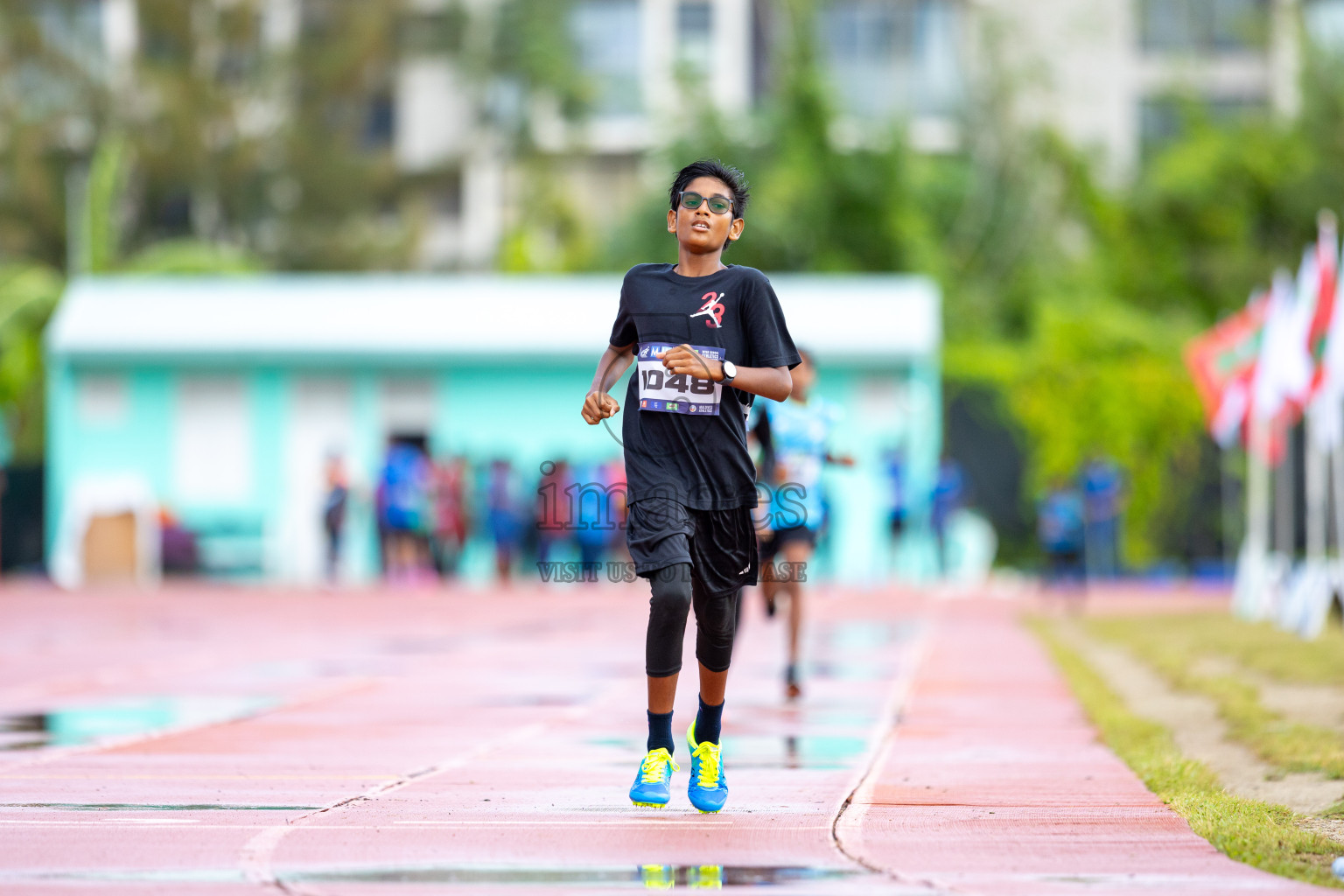 Day 1 of MWSC Interschool Athletics Championships 2024 held in Hulhumale Running Track, Hulhumale, Maldives on Saturday, 9th November 2024. 
Photos by: Ismail Thoriq / images.mv