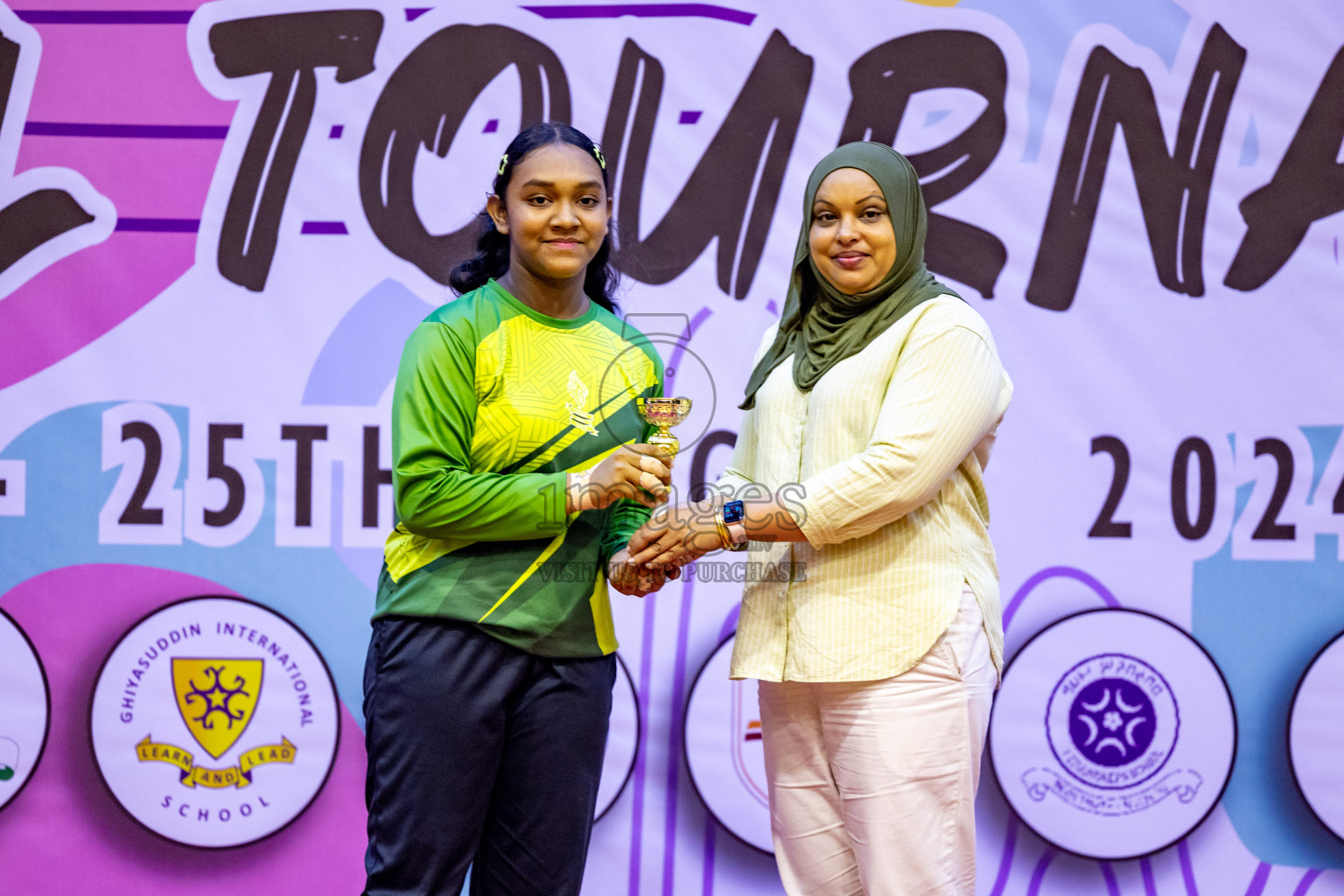 Closing Ceremony of Inter-school Netball Tournament held in Social Center at Male', Maldives on Monday, 26th August 2024. Photos: Hassan Simah / images.mv