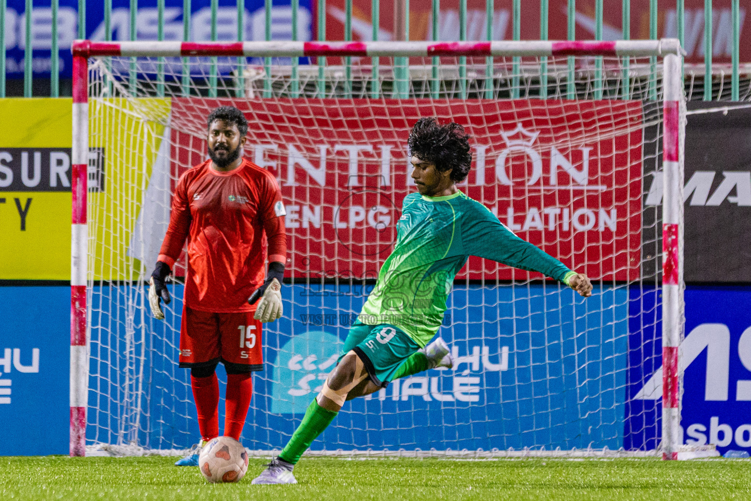 Hulhumale Hospital vs Club BCC in Club Maldives Cup Claasic 2025 was held in Rehendi Futsal Ground, Hulhumale', Maldives on Sunday, 21st September 2025. Photos: Areef Adam / images.mv