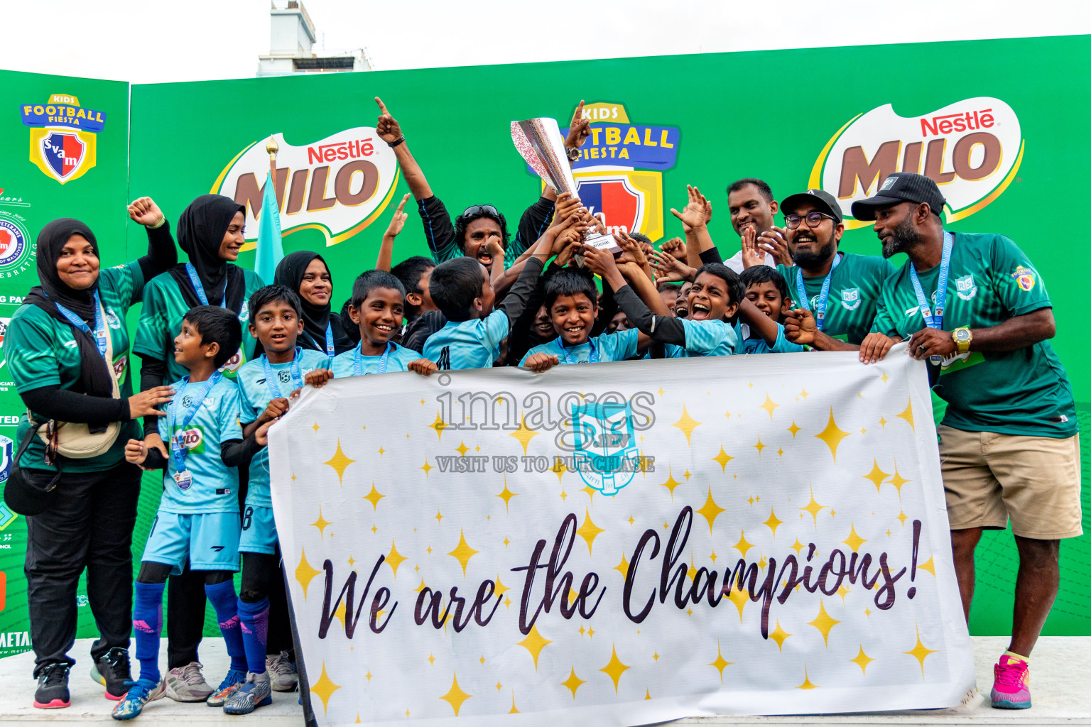 Day 2 of MILO Kids Football Fiesta was held at National Stadium in Male', Maldives on Saturday, 24th February 2024.