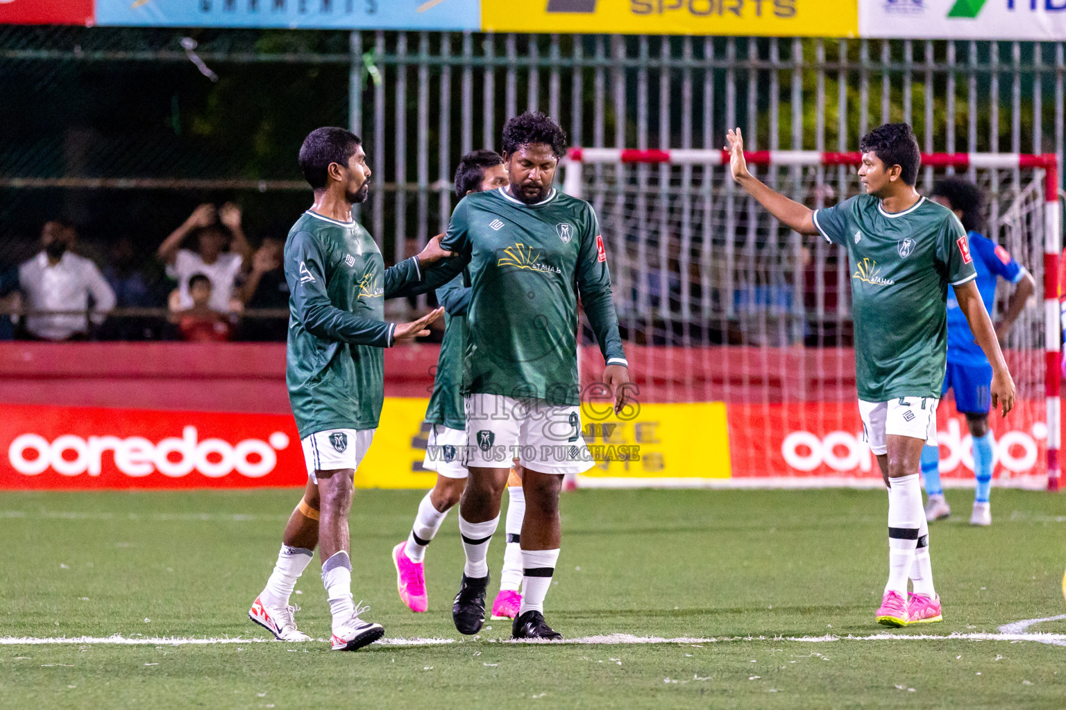 N Miladhoo vs N Maafaru in Day 6 of Golden Futsal Challenge 2024 was held on Saturday, 20th January 2024, in Hulhumale', Maldives Photos: Hassan Simah / images.mv