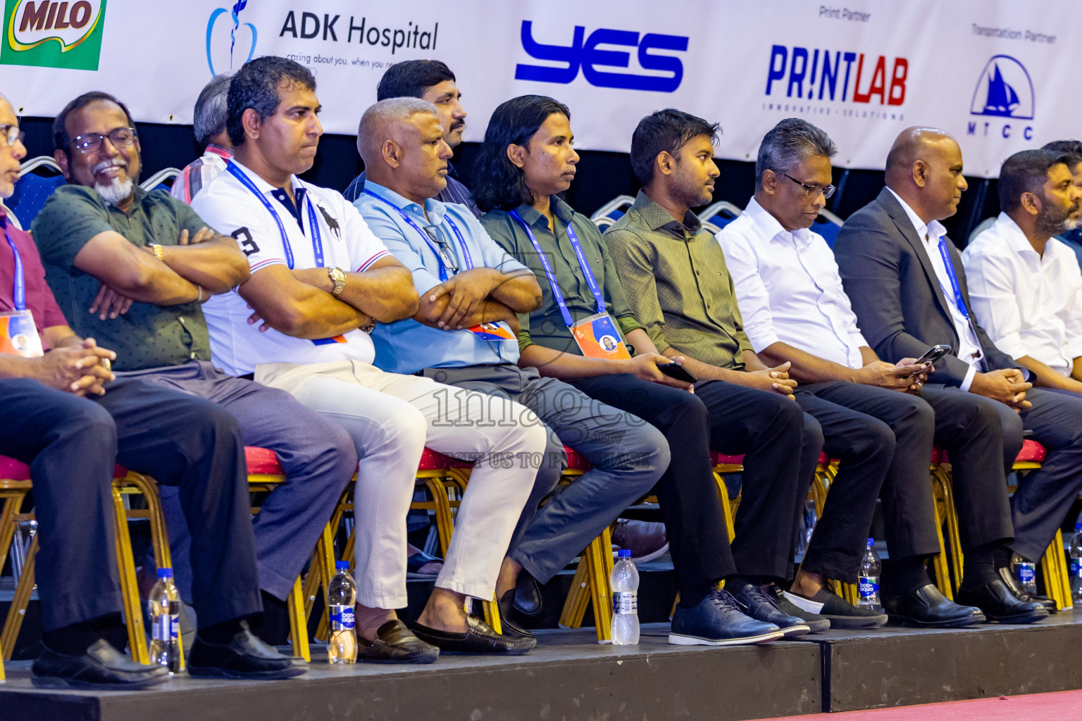 Nepal vs Sri Lanka in Day 1 of CAVA U20 Woman's Volleyball Championship 2024 was held in Social Center, Male', Maldives on 18th July 2024. Photos: Nausham Waheed / images.mv