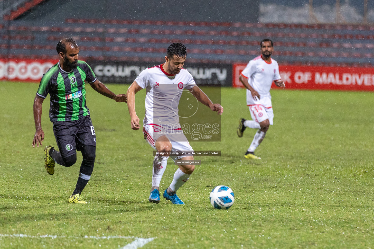 JJ Sports Club vs Buru Sports Club in the 2nd Division 2022 on 18th July 2022, held in National Football Stadium, Male', Maldives Photos: Hassan Simah / Images.mv