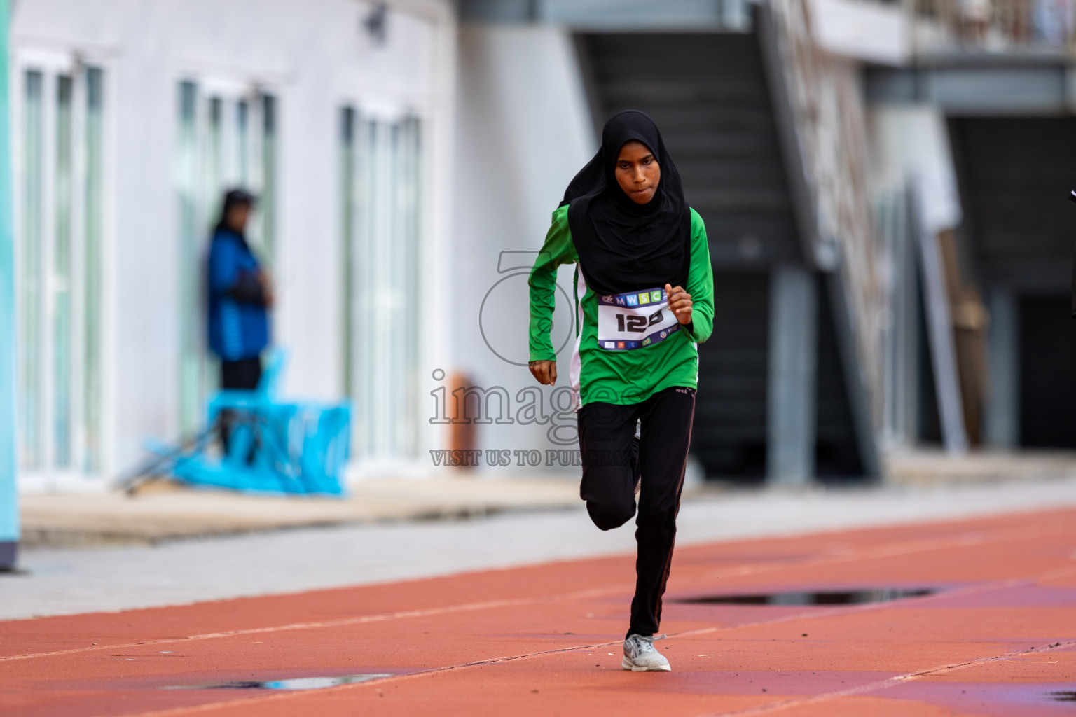 Day 1 of MWSC Interschool Athletics Championships 2024 held in Hulhumale Running Track, Hulhumale, Maldives on Saturday, 9th November 2024. 
Photos by: Ismail Thoriq / images.mv