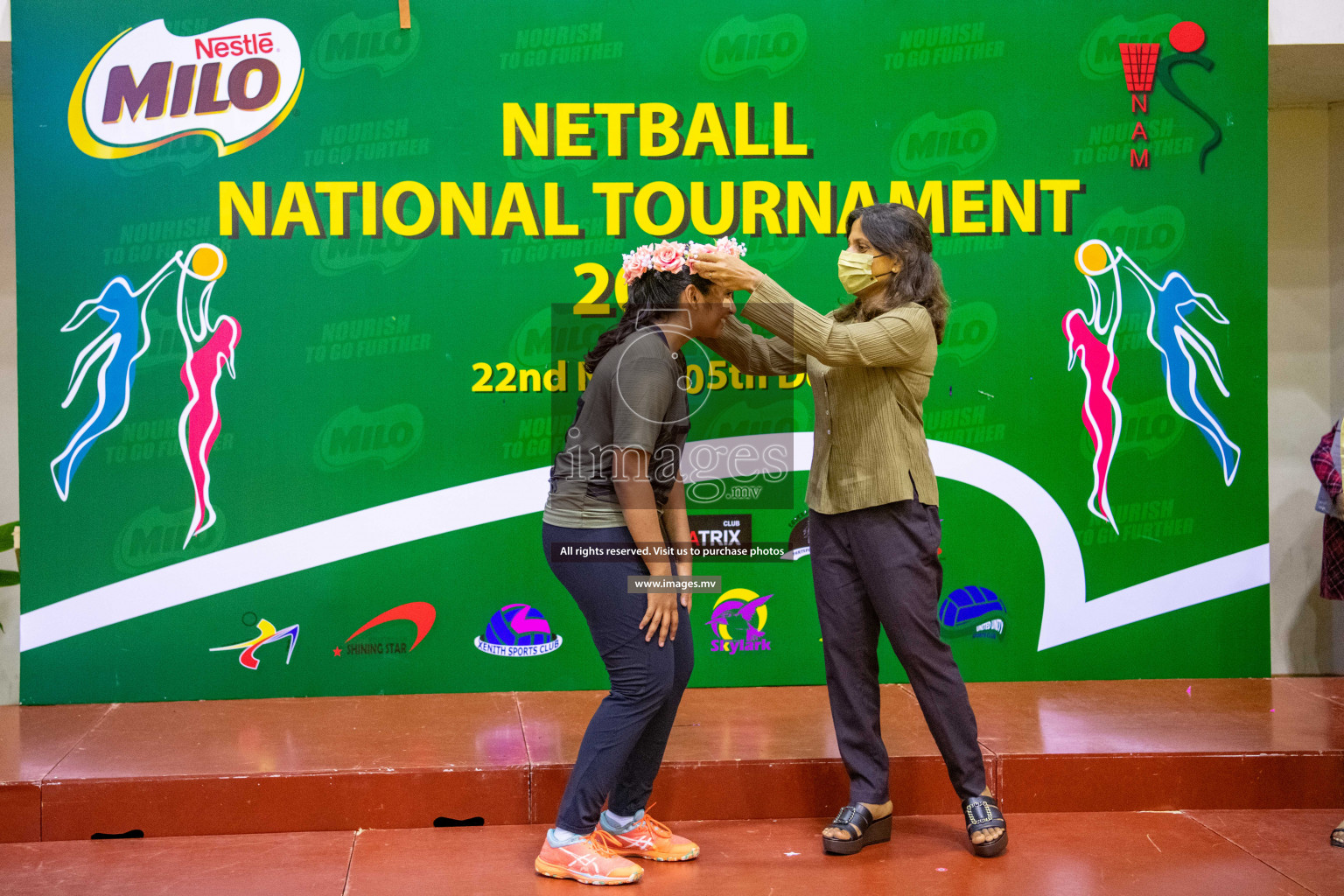 Kulhudhuffushi Youth & R.C vs Club Green Streets in the Finals of Milo National Netball Tournament 2021 (Women's) held on 5th December 2021 in Male', Maldives Photos: Ismail Thoriq / images.mv