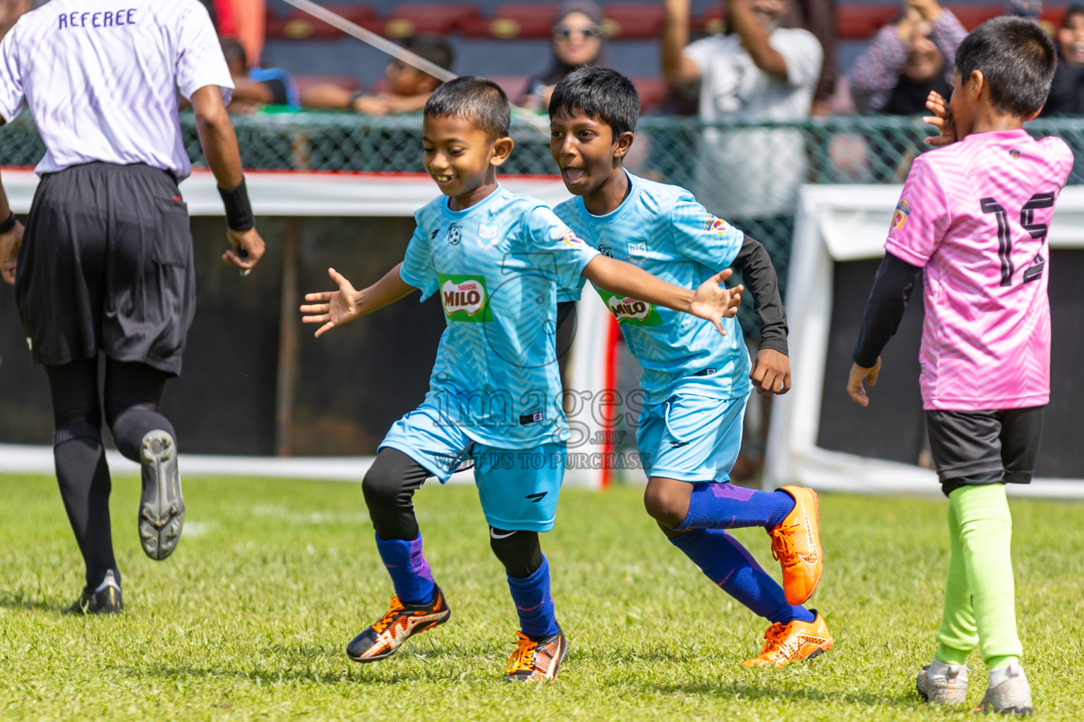 Day 2 of MILO Kids Football Fiesta was held at National Stadium in Male', Maldives on Saturday, 24th February 2024.