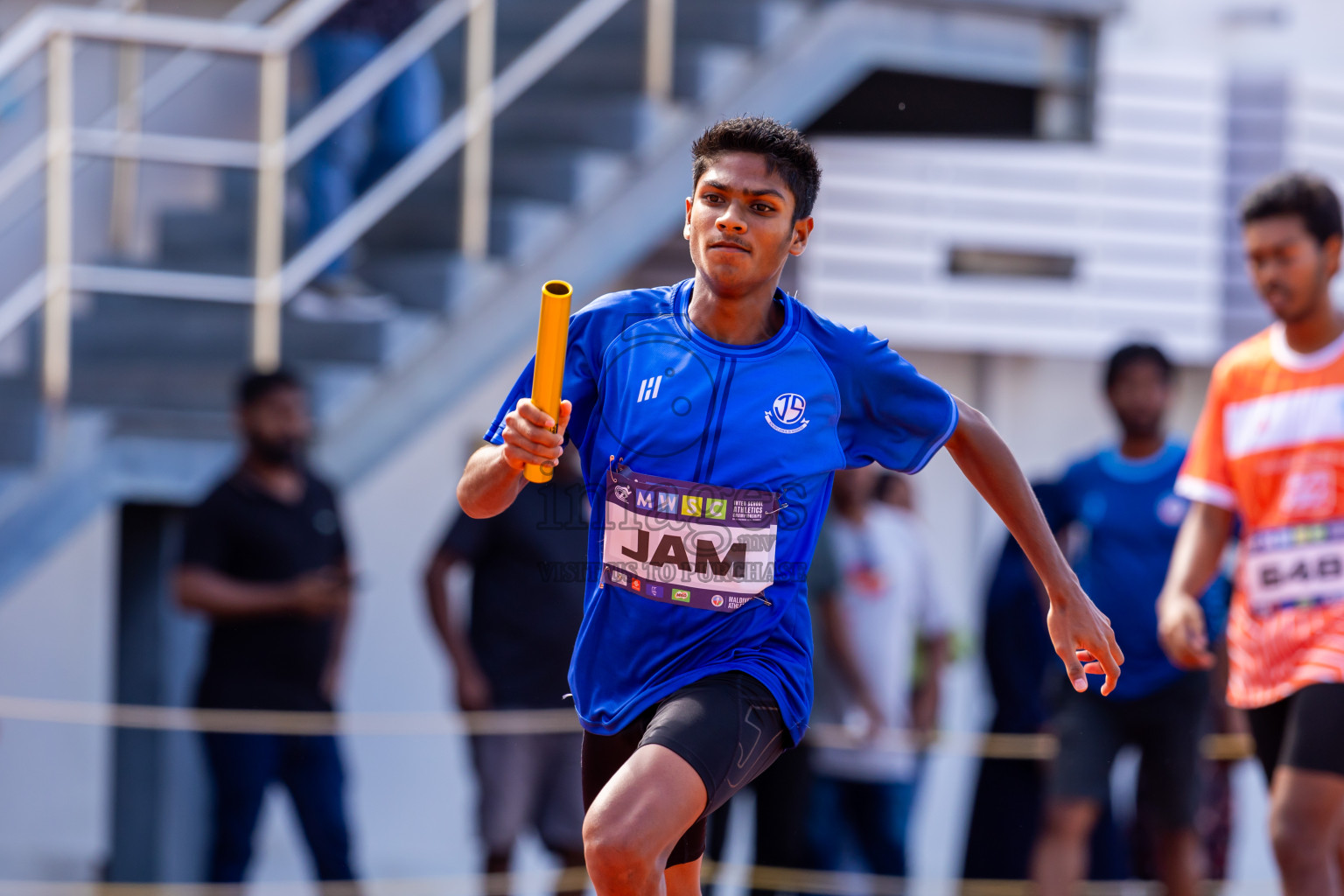 Day 6 of MWSC Interschool Athletics Championships 2024 held in Hulhumale Running Track, Hulhumale, Maldives on Thursday, 14th November 2024. Photos by: Nausham Waheed / Images.mv