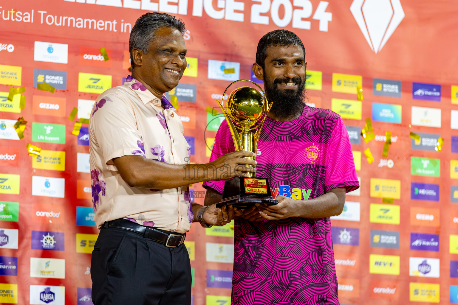 Vilimale VS Maafannu in Zone 8 Group Stage Final on Day 38 of Golden Futsal Challenge 2024 which was held on Friday, 23rd February 2024, in Hulhumale', Maldives 
Photos: Hassan Simah/ images.mv