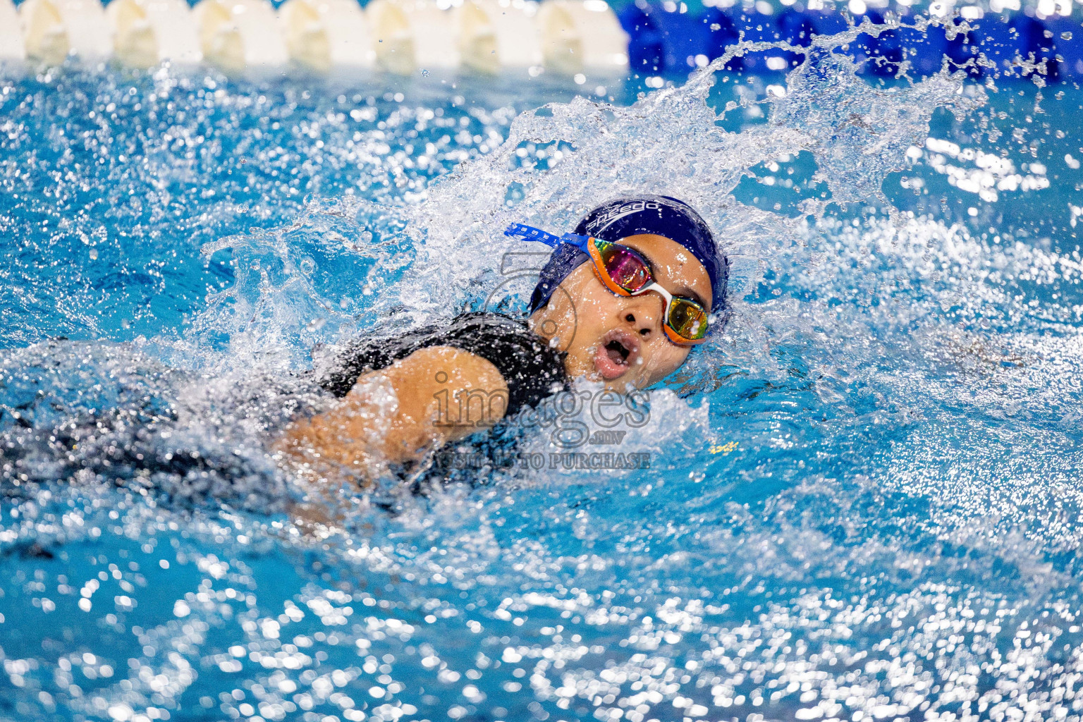 Day 4 of National Swimming Championship 2024 held in Hulhumale', Maldives on Monday, 16th December 2024. Photos: Hassan Simah / images.mv