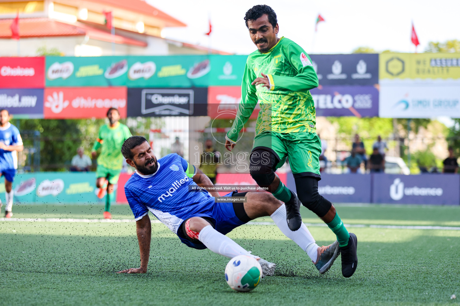 Team Allied vs Gas Club in Club Maldives Cup 2023 held in Hulhumale, Maldives, on Saturday, 22nd July 2023. Photos: Nausham Waheed / images.mv