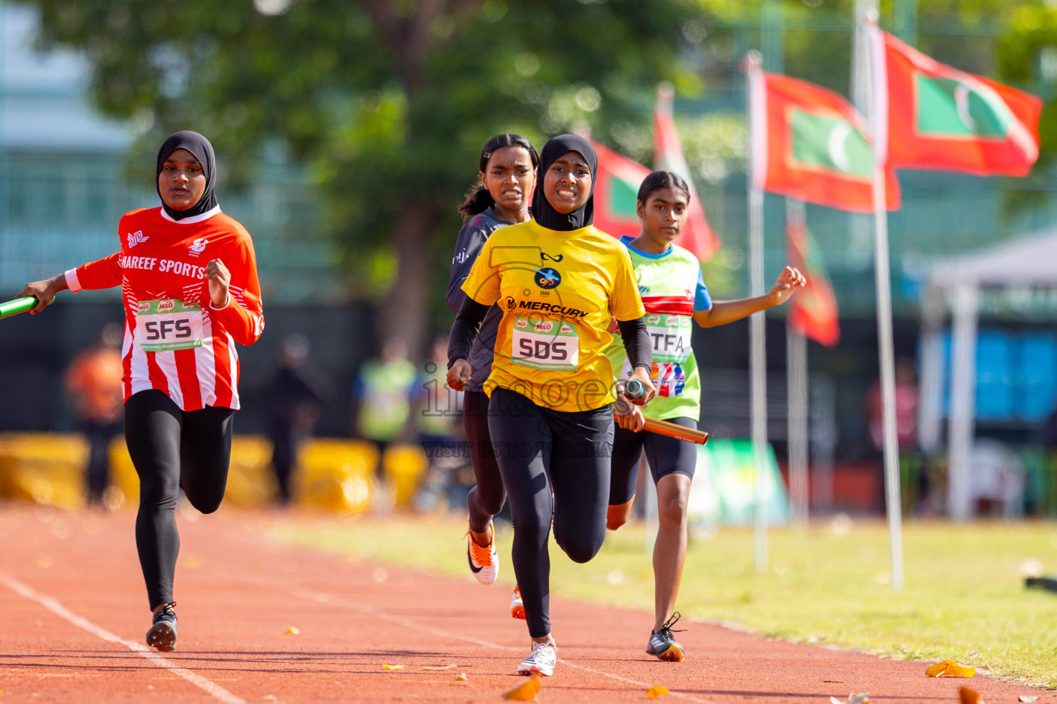 Day 3 of 12th Milo Association Championships was held in Ekuveni Track at Male', Maldives on Saturday, 26th April 2025. Photos: Ismail Thoriq / images.mv