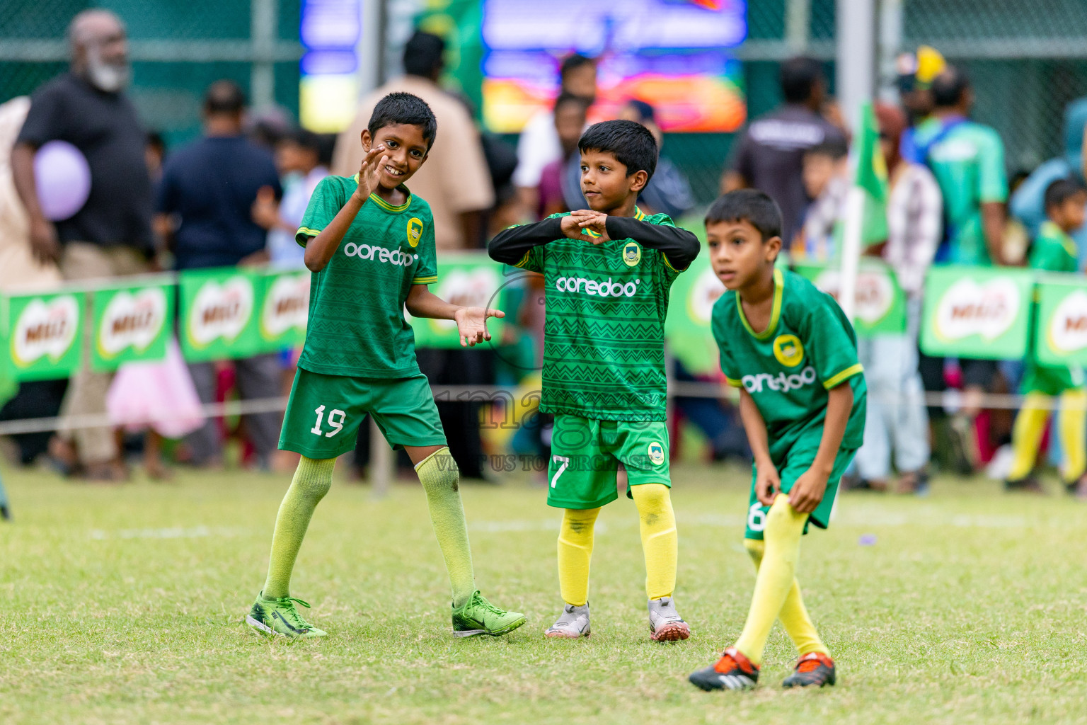 Day 1 of MILO SVAM Juniors 2025 (U-8) was held at Henveiru Stadium in Male', Maldives on Thursday, 26th June 2025. 
Photos: Hassan Simah / images.mv