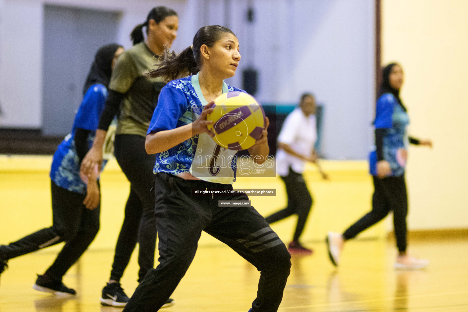 Green Streets vs Mahibadhoo Sports Club in the Semi Finals of Milo National Netball Tournament 2021 held on 3 December 2021 in Male', Maldives, Photos by Maanish