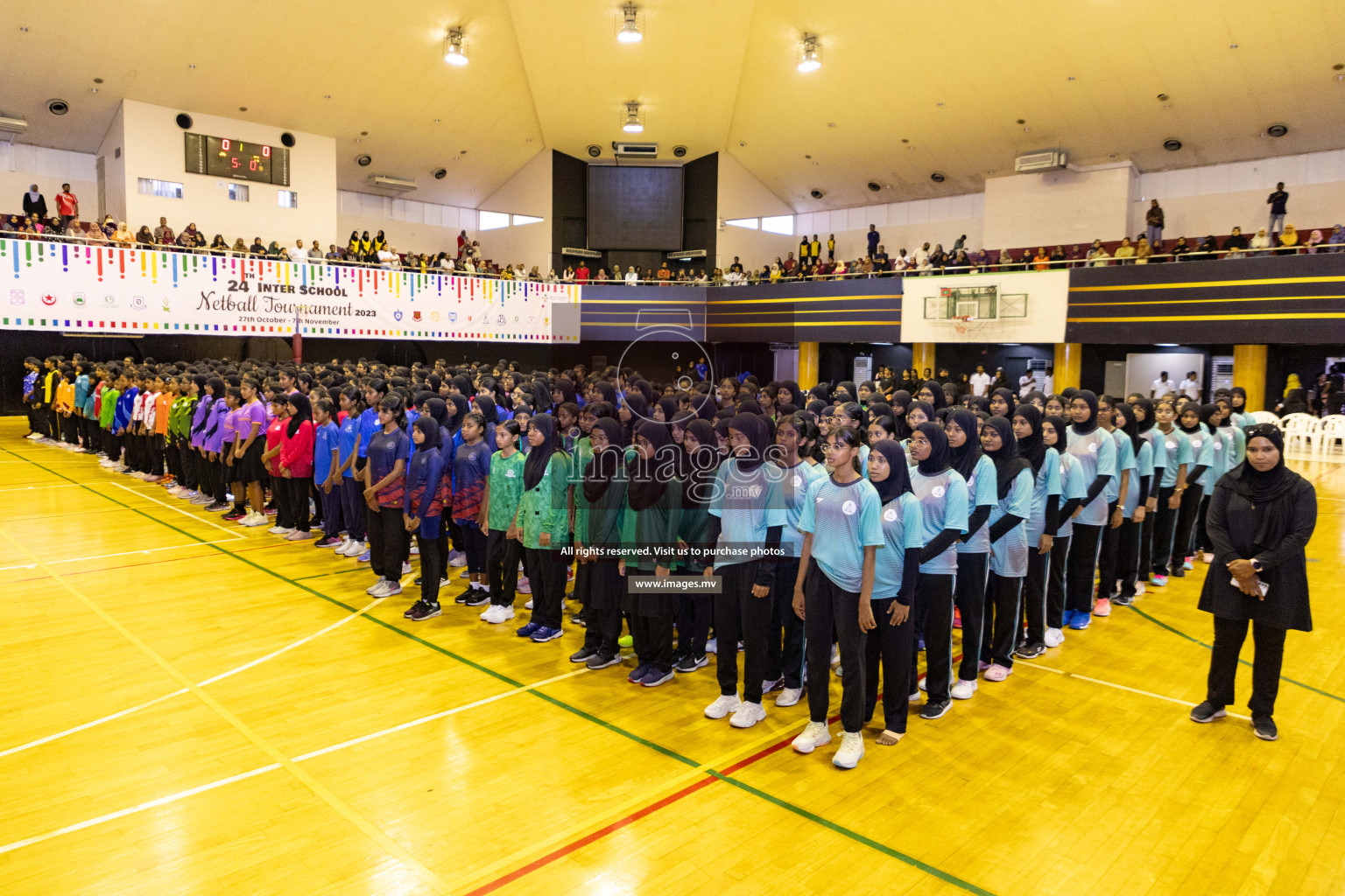 24th Interschool Netball Tournament 2023 was held in Social Center, Male', Maldives on 27th October 2023. Photos: Nausham Waheed / images.mv