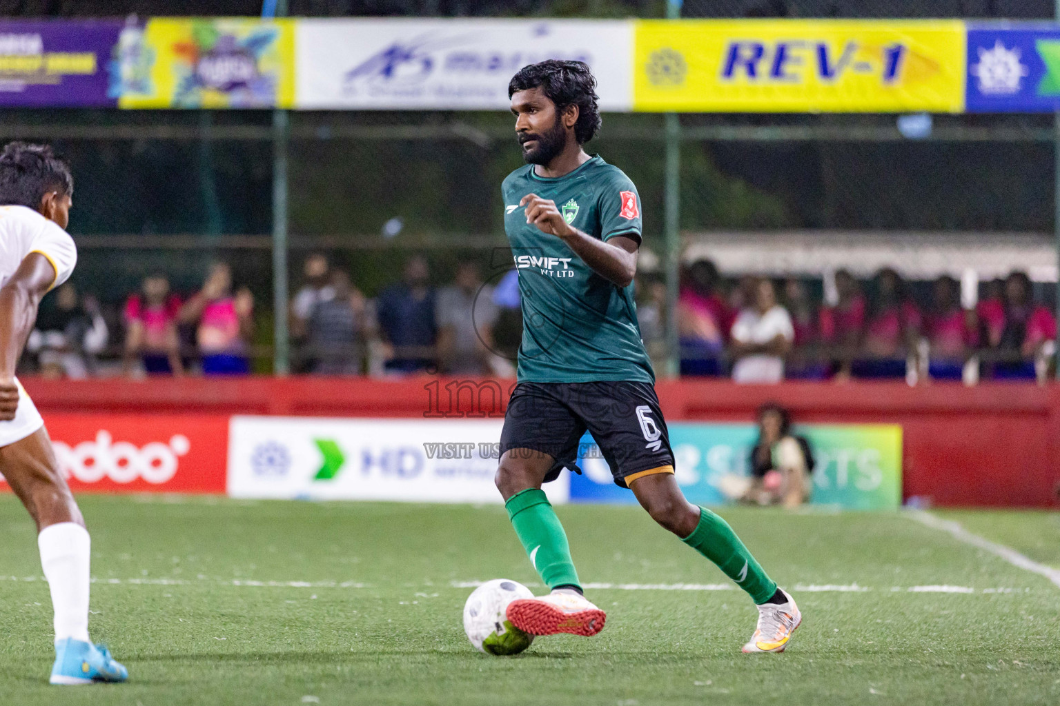 M Maduvvari vs M Raiymandhoo in Day 22 of Golden Futsal Challenge 2024 was held on Monday , 5th February 2024 in Hulhumale', Maldives Photos: Nausham Waheed / images.mv