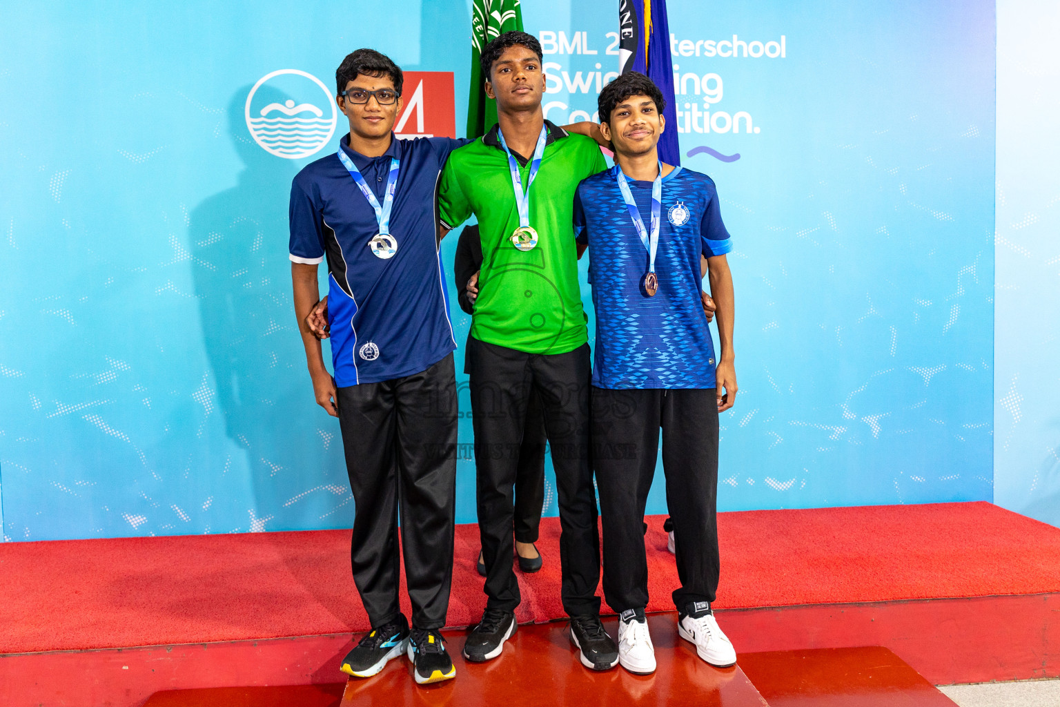 Closing Ceremony of BML 21st Interschool Swimming Competition 2025 .was held in Hulhumale' Swimming Pool, Hulhumale', Maldives on Saturday, 18th October 2025. 
Photos: Hassan Simah / images.mv