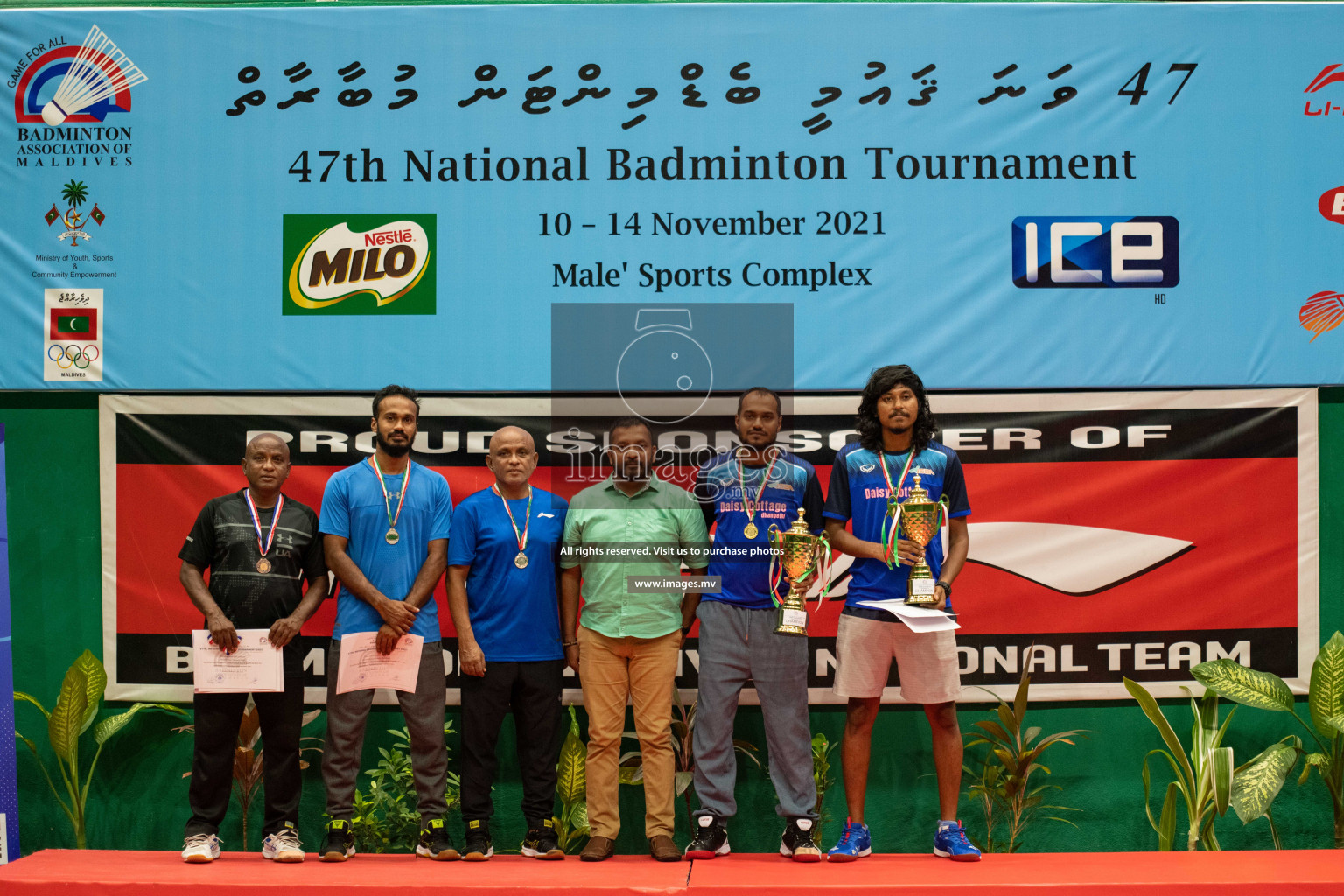 47th National Badminton Tournament 2021 held from 10 to 14 November 2021 in Male' Sports Complex, Maldives