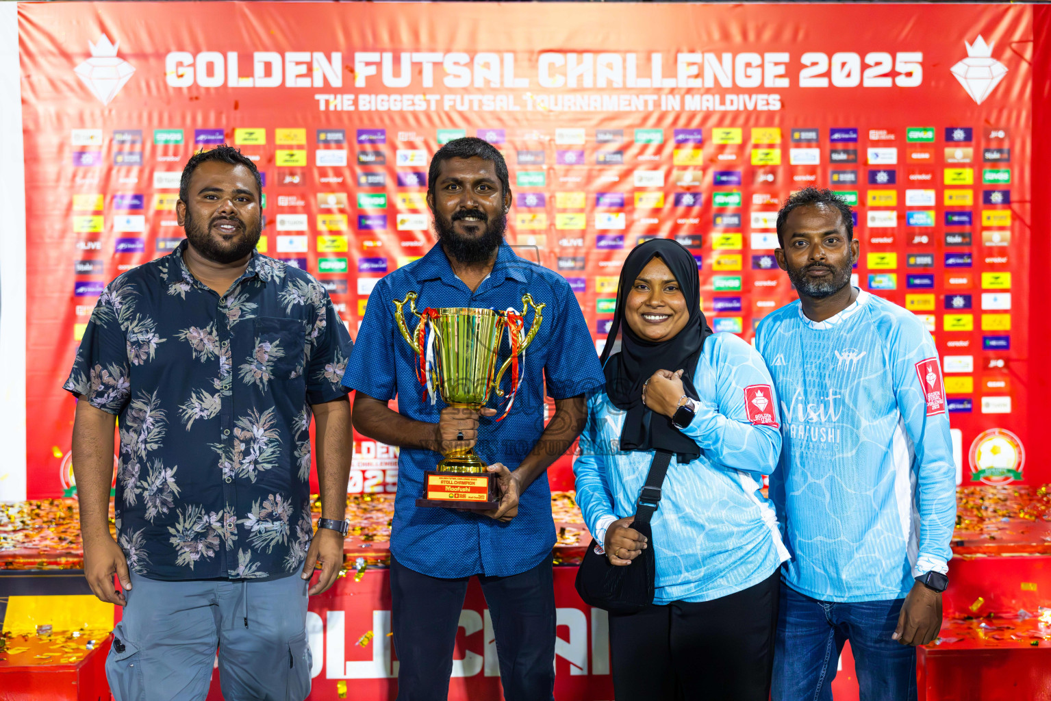 K Maafushi vs K Kaashidhoo in Kaafu Atoll Finals Day 27 of Golden Futsal Challenge 2025 was held on Friday , 31st January 2025, in Hulhumale', Maldives. Photos: Abdulla Abeed / images.mv