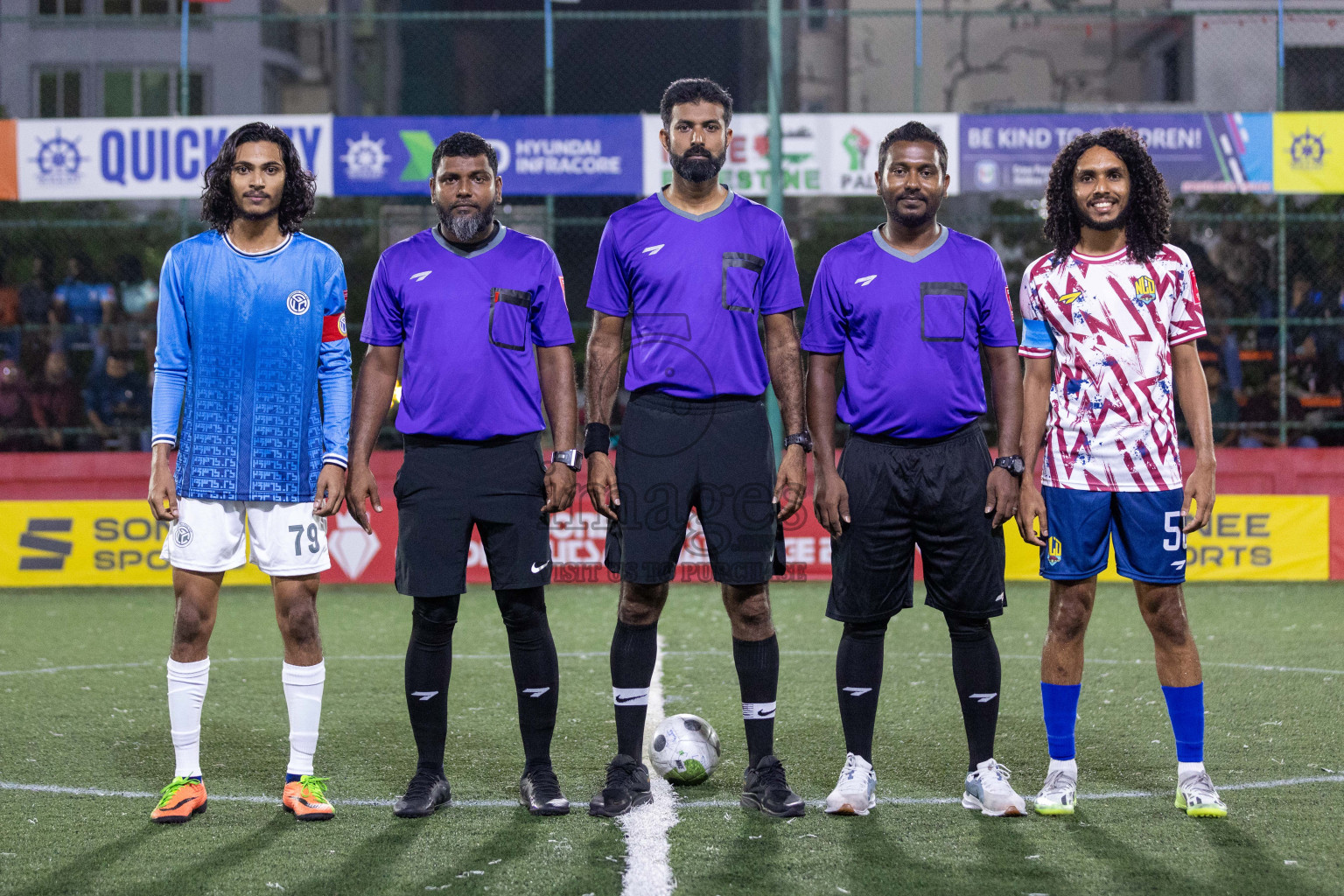 GA Nillandhoo vs GA Gemanafushi in Day 9 of Golden Futsal Challenge 2024 was held on Tuesday, 23rd January 2024, in Hulhumale', Maldives Photos: Nausham Waheed / images.mv