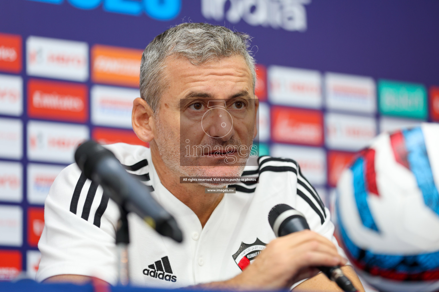 Saff Championship Final Pre-match press conference held in Sree Kanteerava Stadium, Bengaluru, India, on Monday, 3rd July 2023. Photos: Nausham Waheed / images.mv